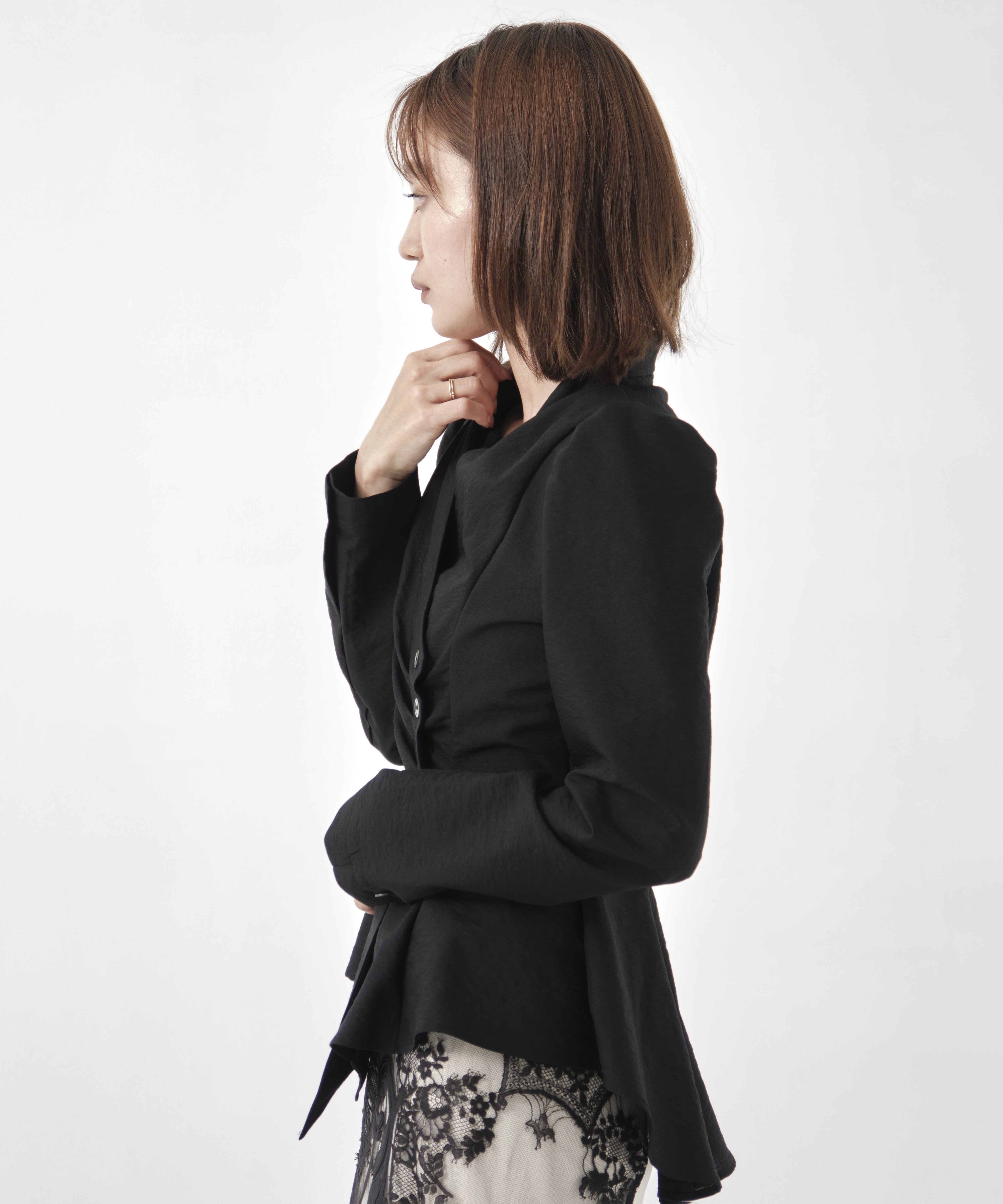 DRAPED WRAP JACKET FETICO