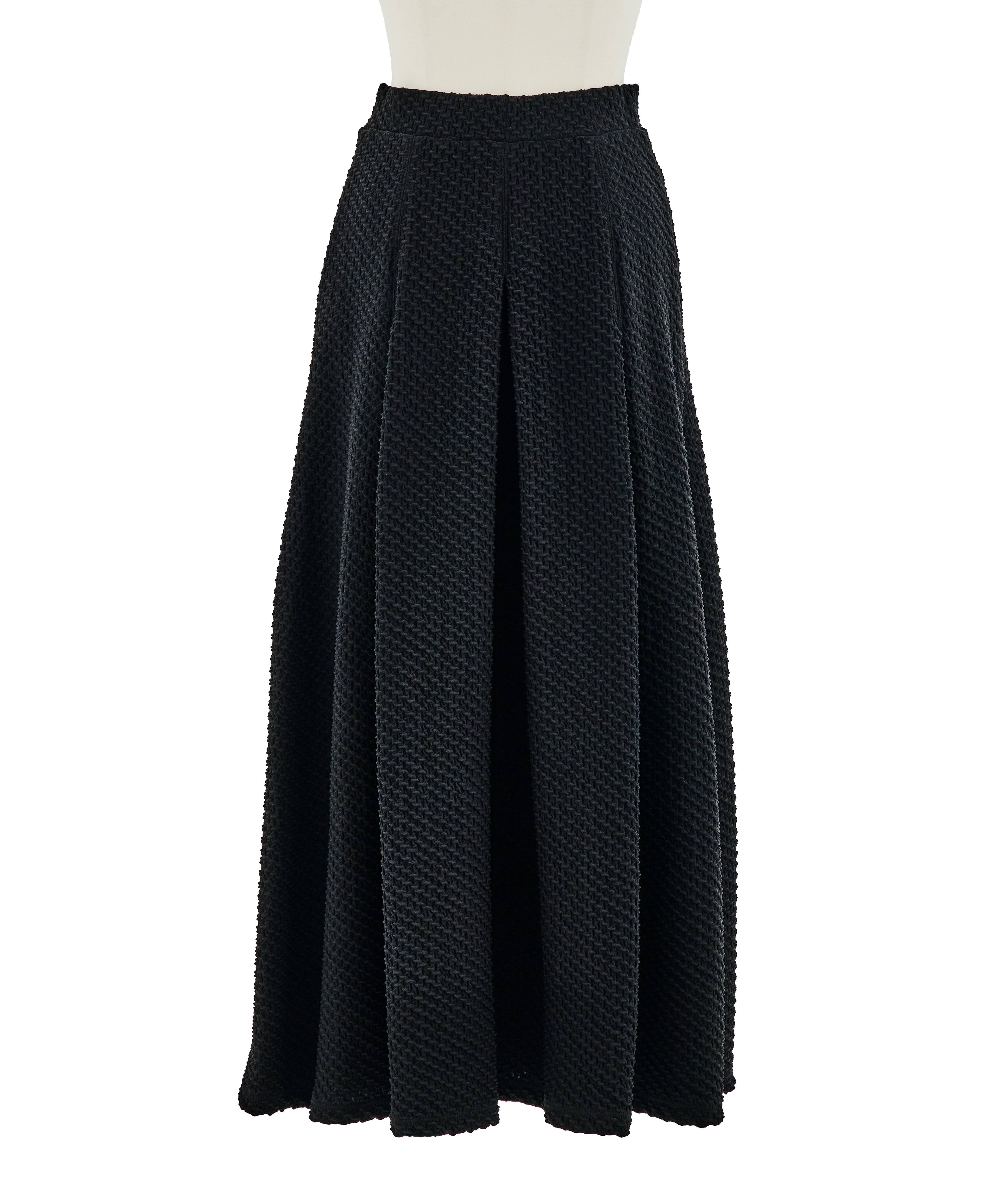 Shirring Jersey Jacquard Pleats Skirt Mame Kurogouchi