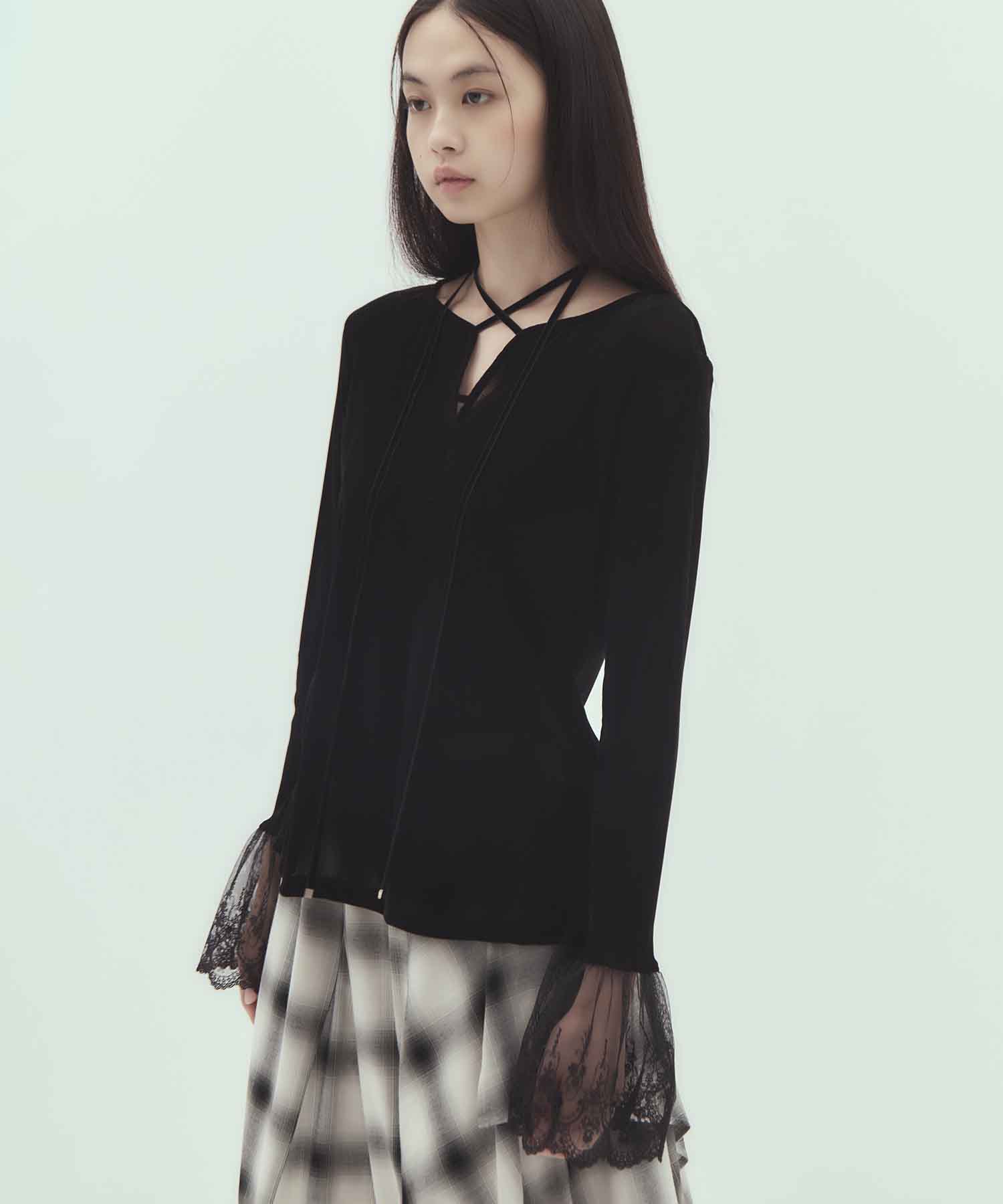 flocky tulle pullover tanakadaisuke