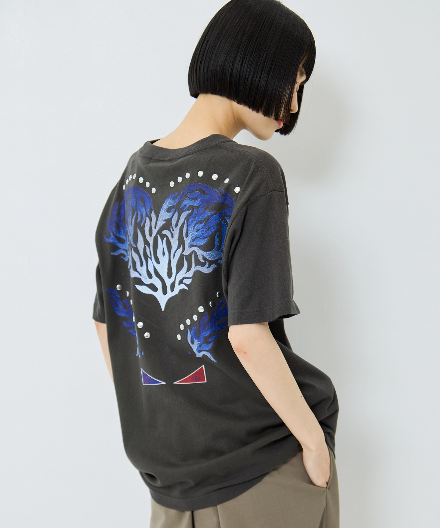 Studs T-shirt with back print TOGA
