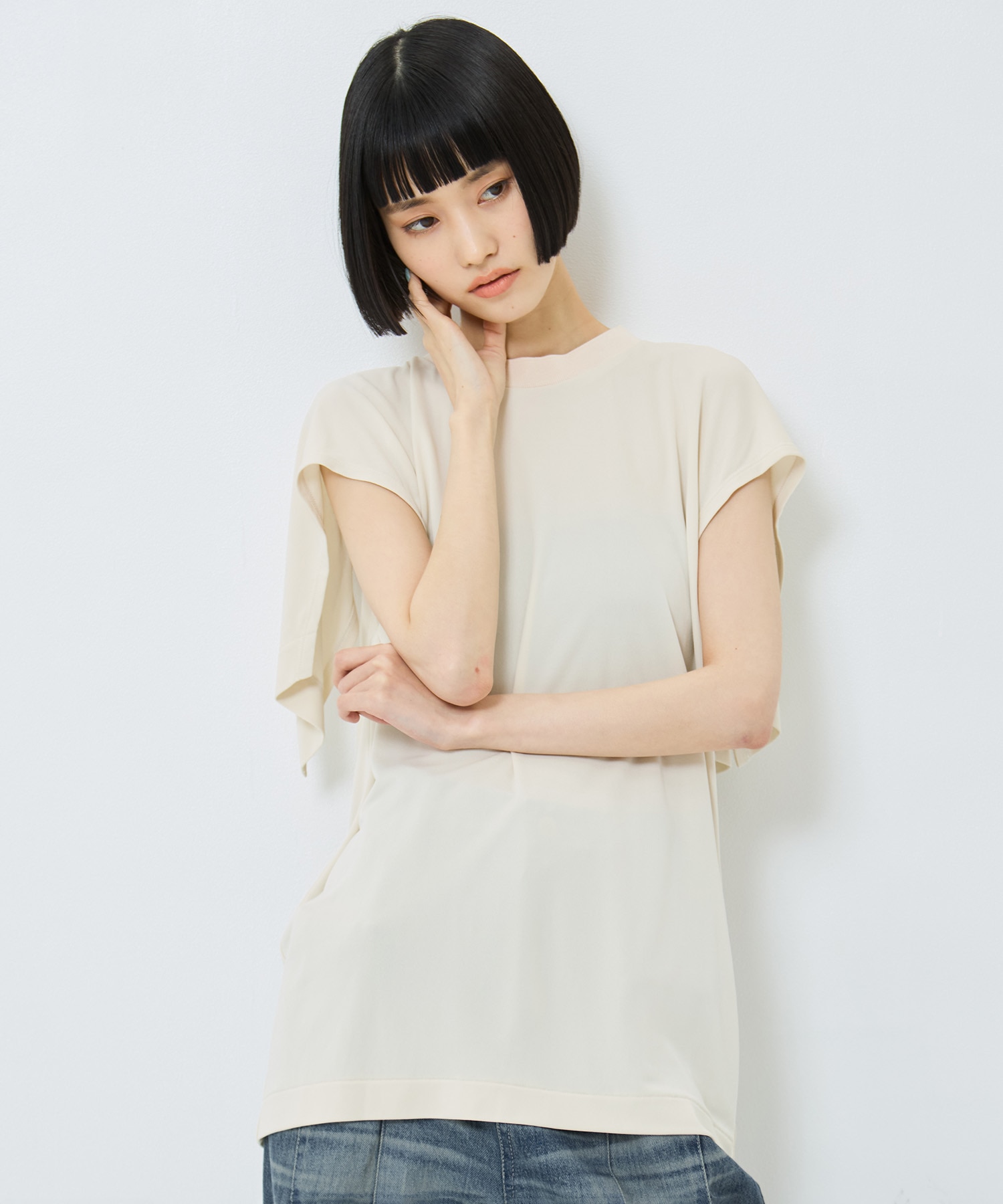 High twist smooth jersey tops TOGA