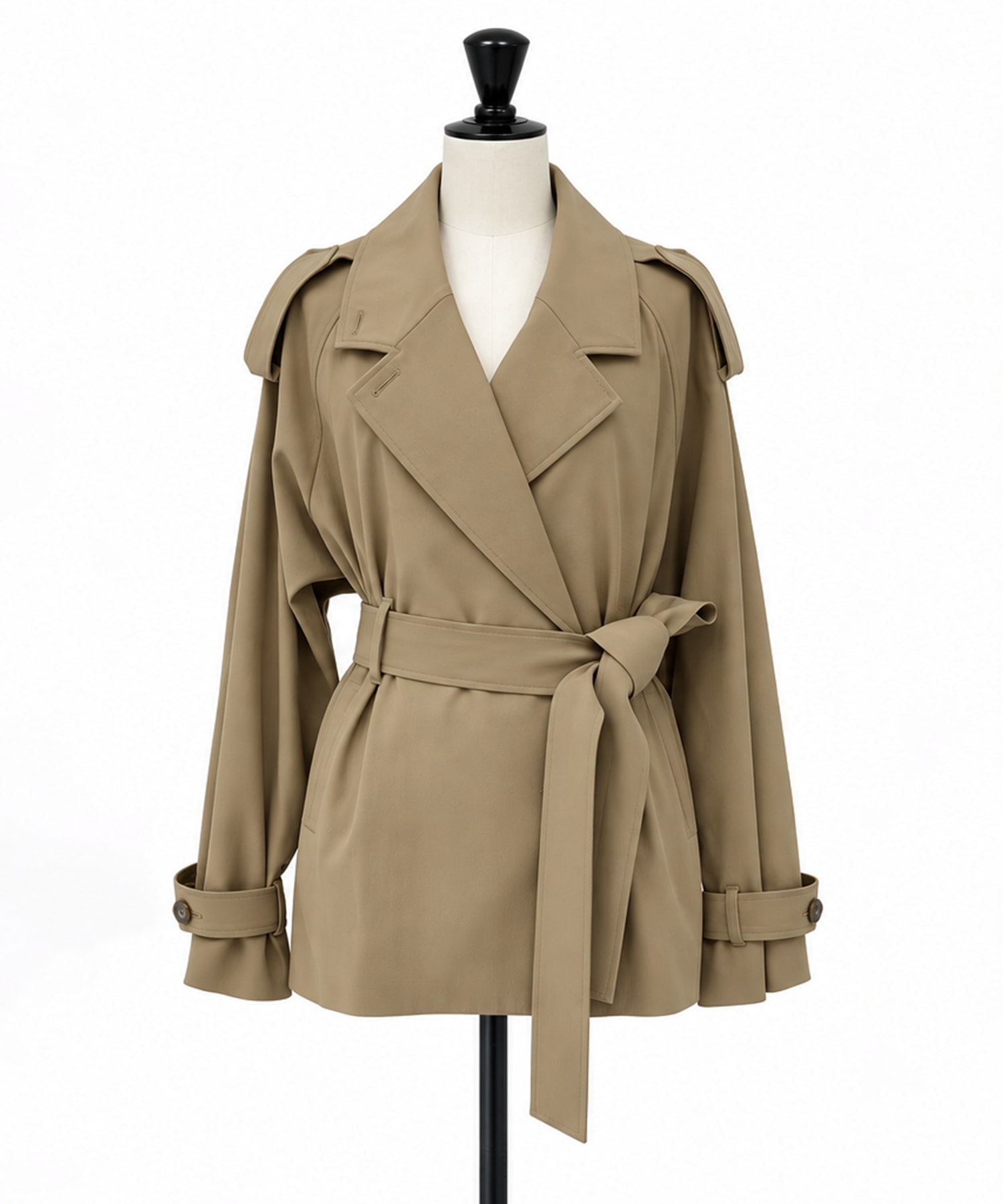Belted Short Trench Coat STUDIOUS
