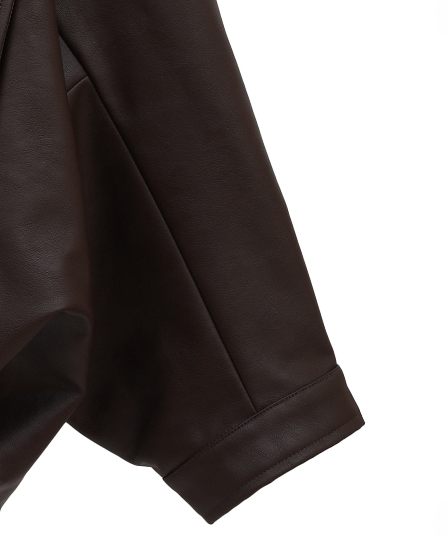 別注 FAKE LEATHER BALLOON JACKET CLANE