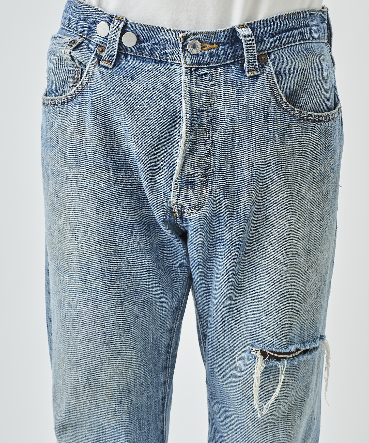 x  Vintage Levis Detachable Card Case Damage Denim BASICKS