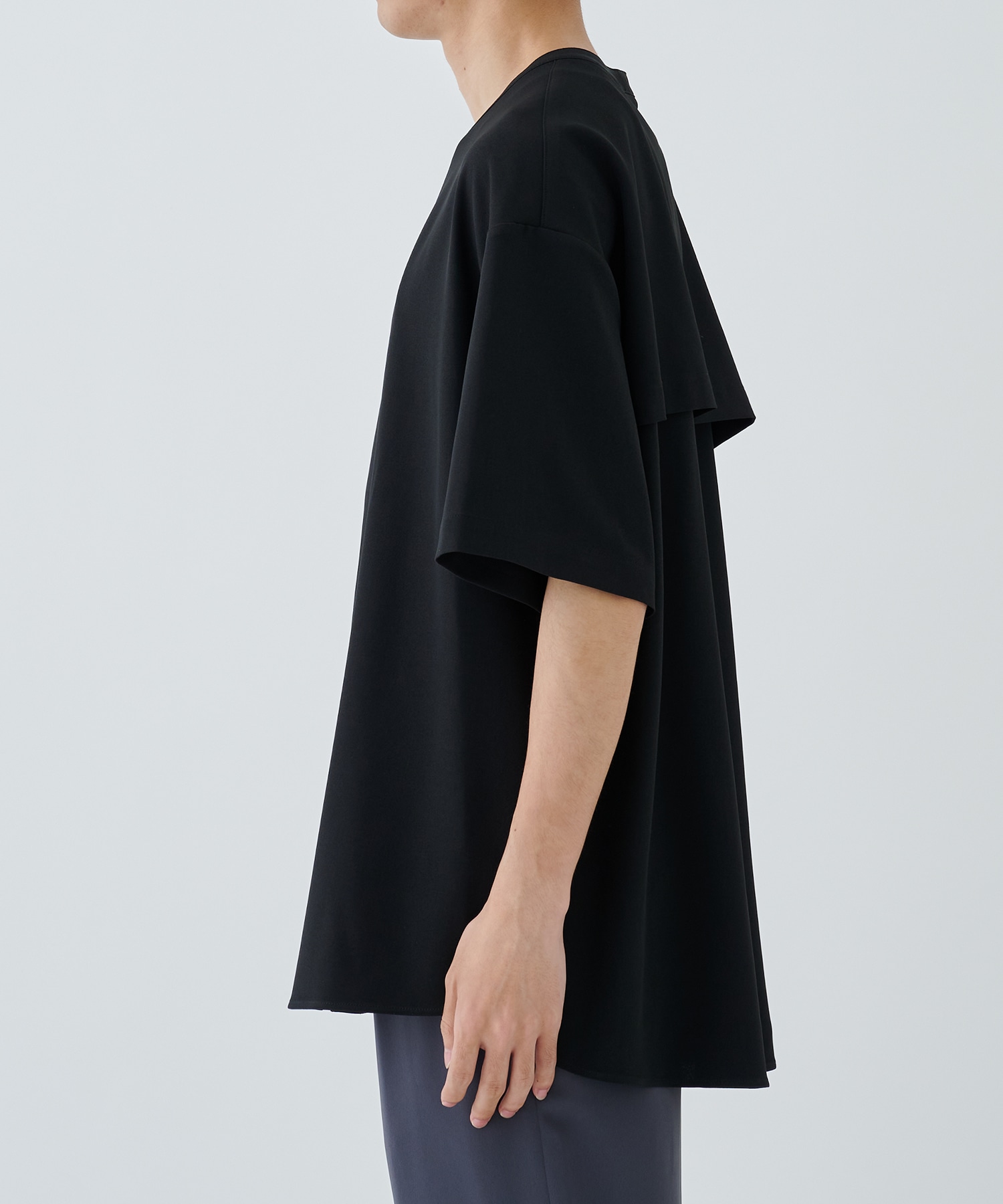 Stretch Twill   Front Fly Like Short Sleeve Shirt CULLNI