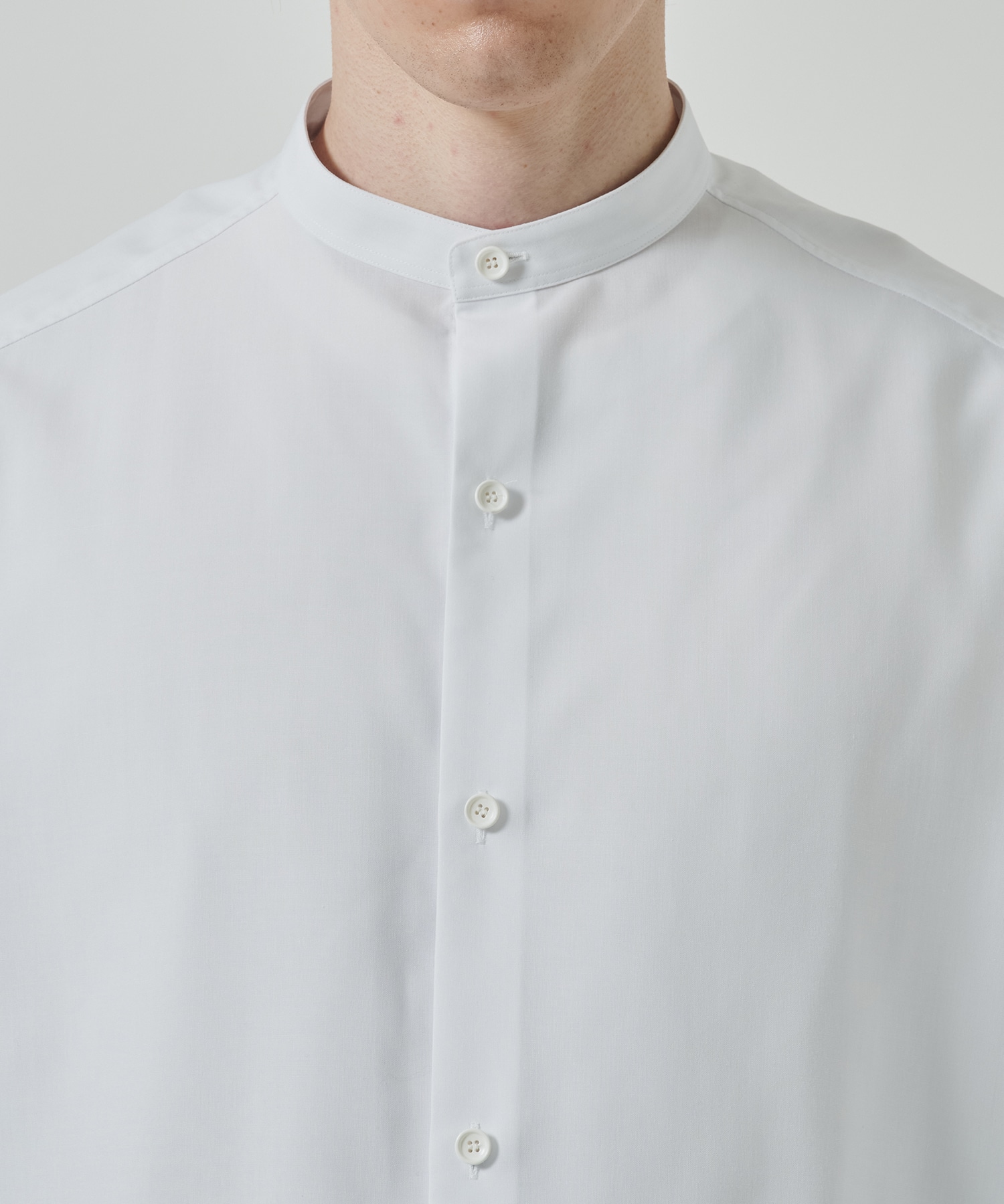 RERACS BAND COLLAR SHIRT SHORT SLEEVE THE RERACS