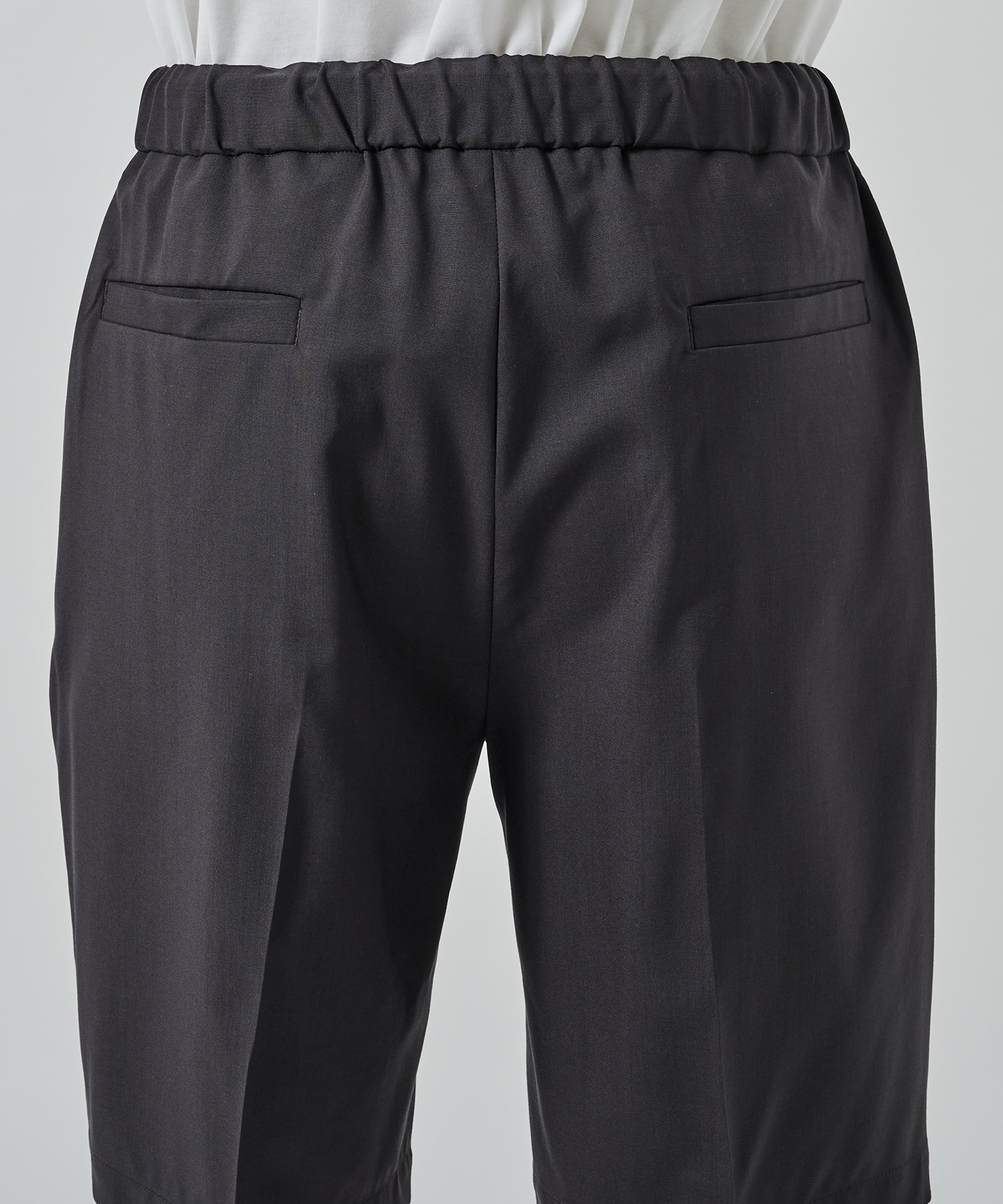 オーガニックウール 2/80 トロピカル / フラットテーパードイージーショーツ MARKAWARE/marka
