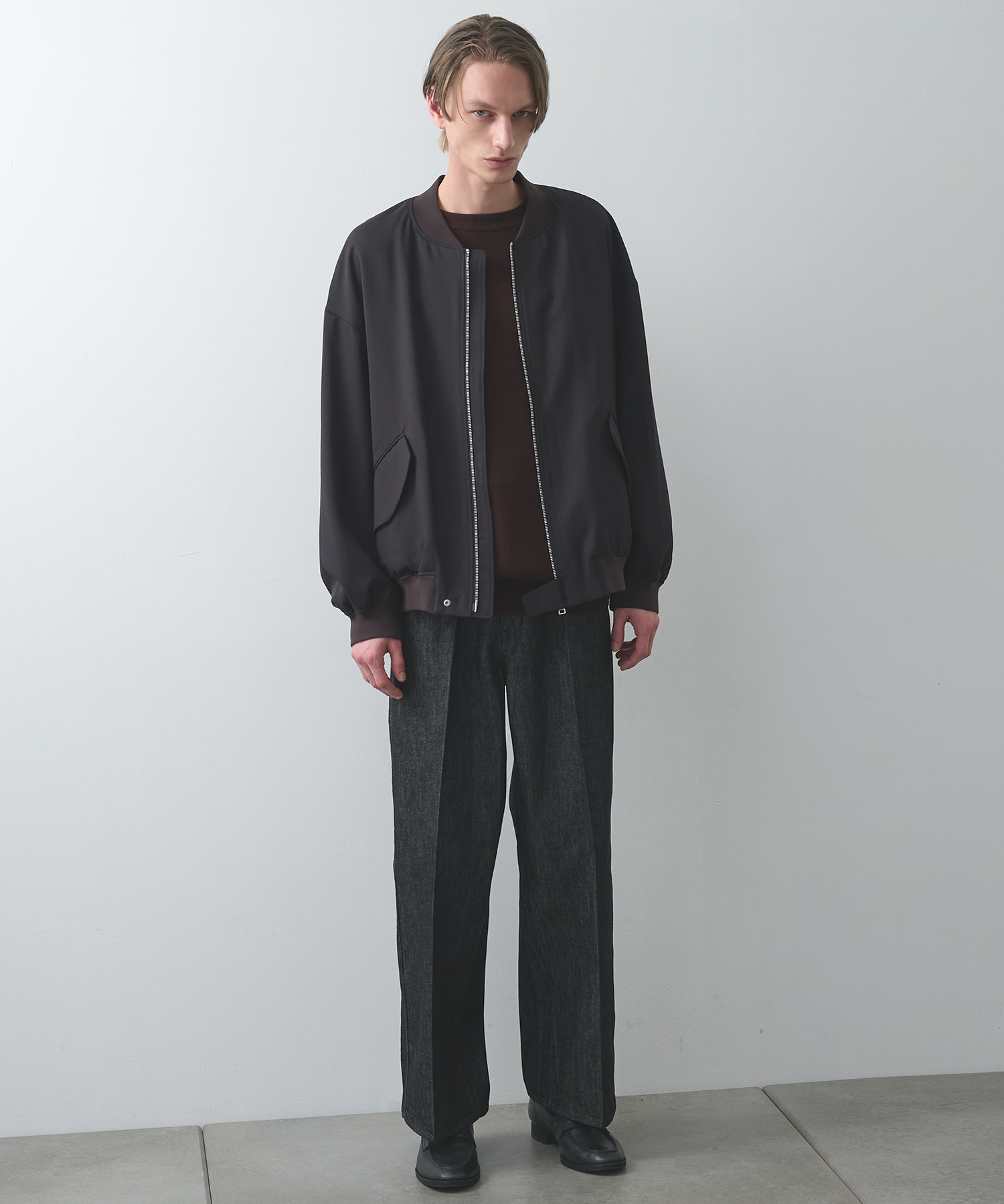 LINTRACK WIDE DENIM TROUSERS STUDIOUS