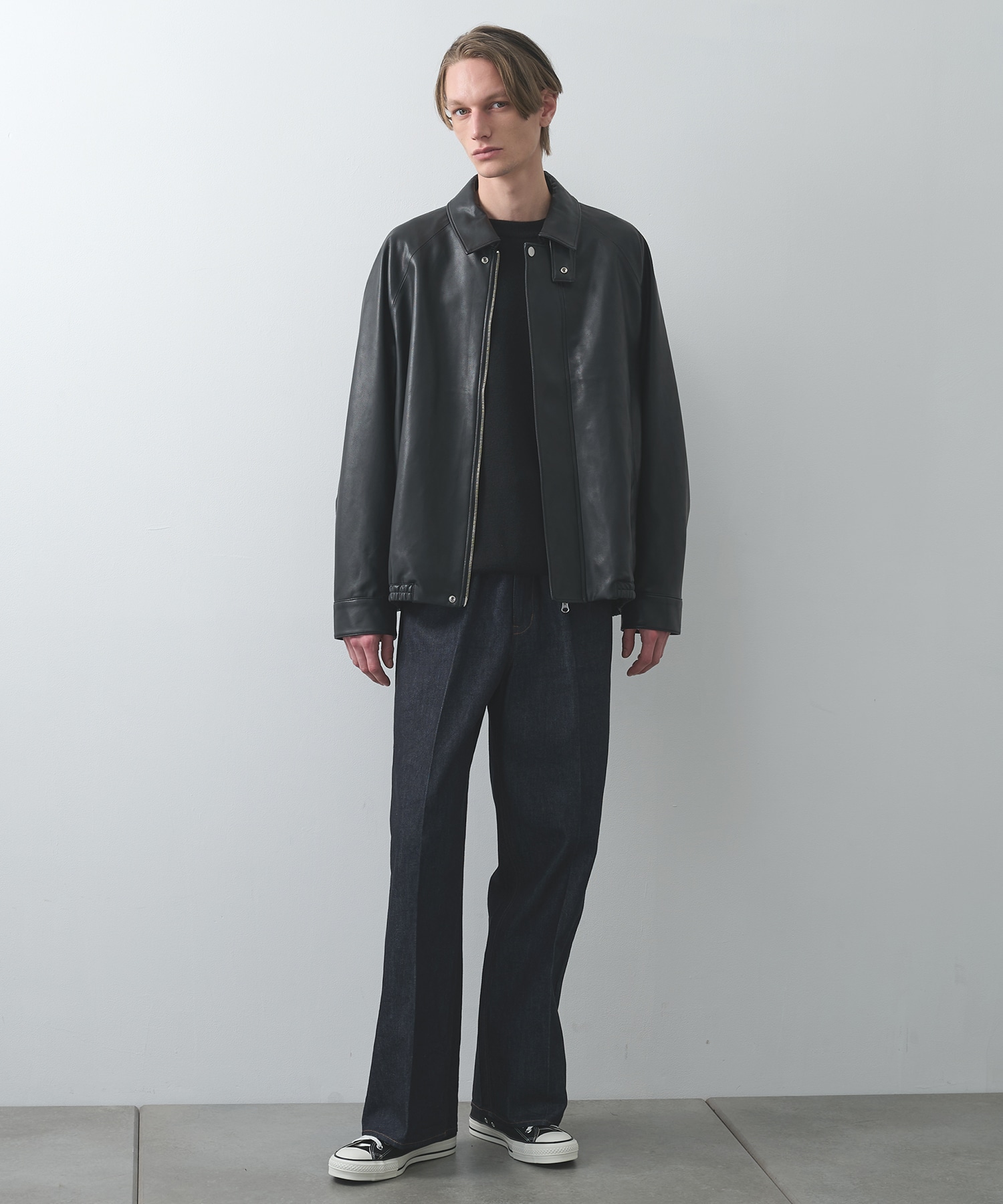 LINTRACK WIDE DENIM TROUSERS STUDIOUS