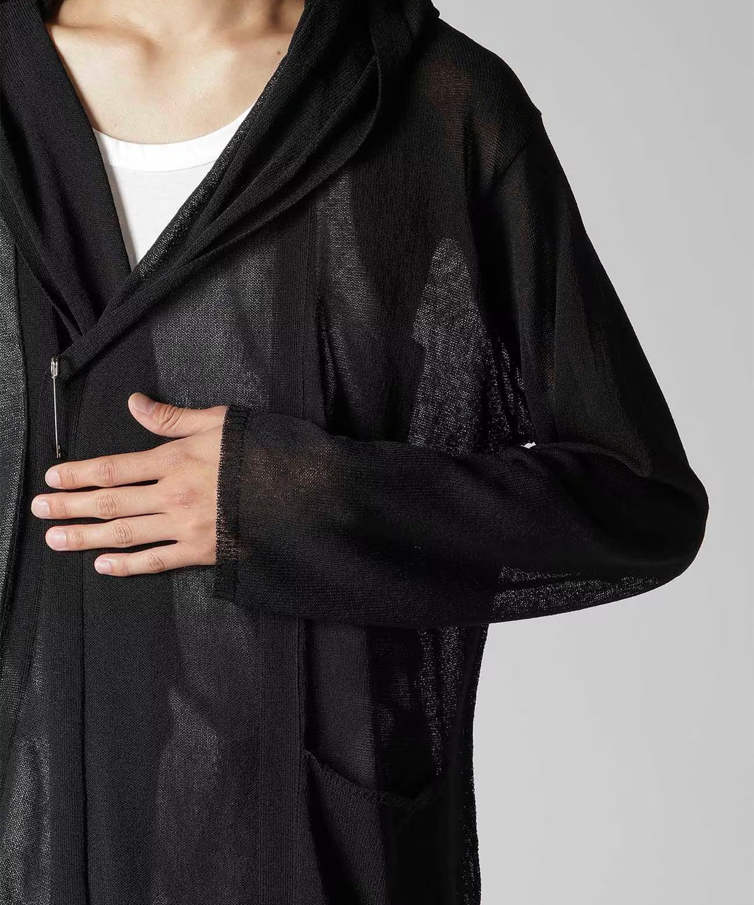 HK-K82-988 EMBROIDERY HOODED CD Yohji Yamamoto