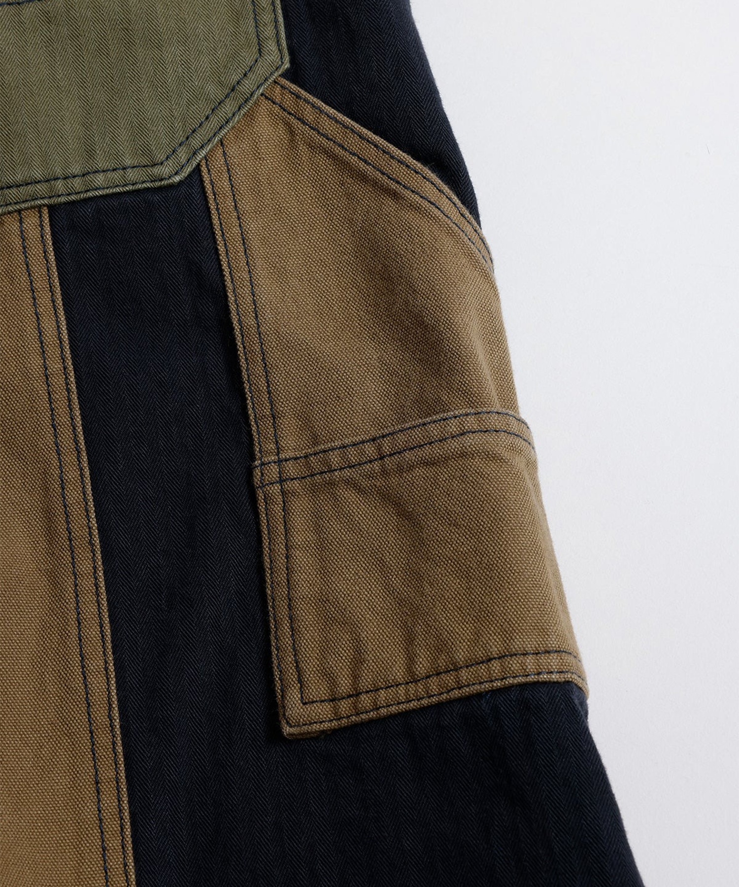 PATCHWORK DOUBLE KNEE PANTS RINSE FDMTL