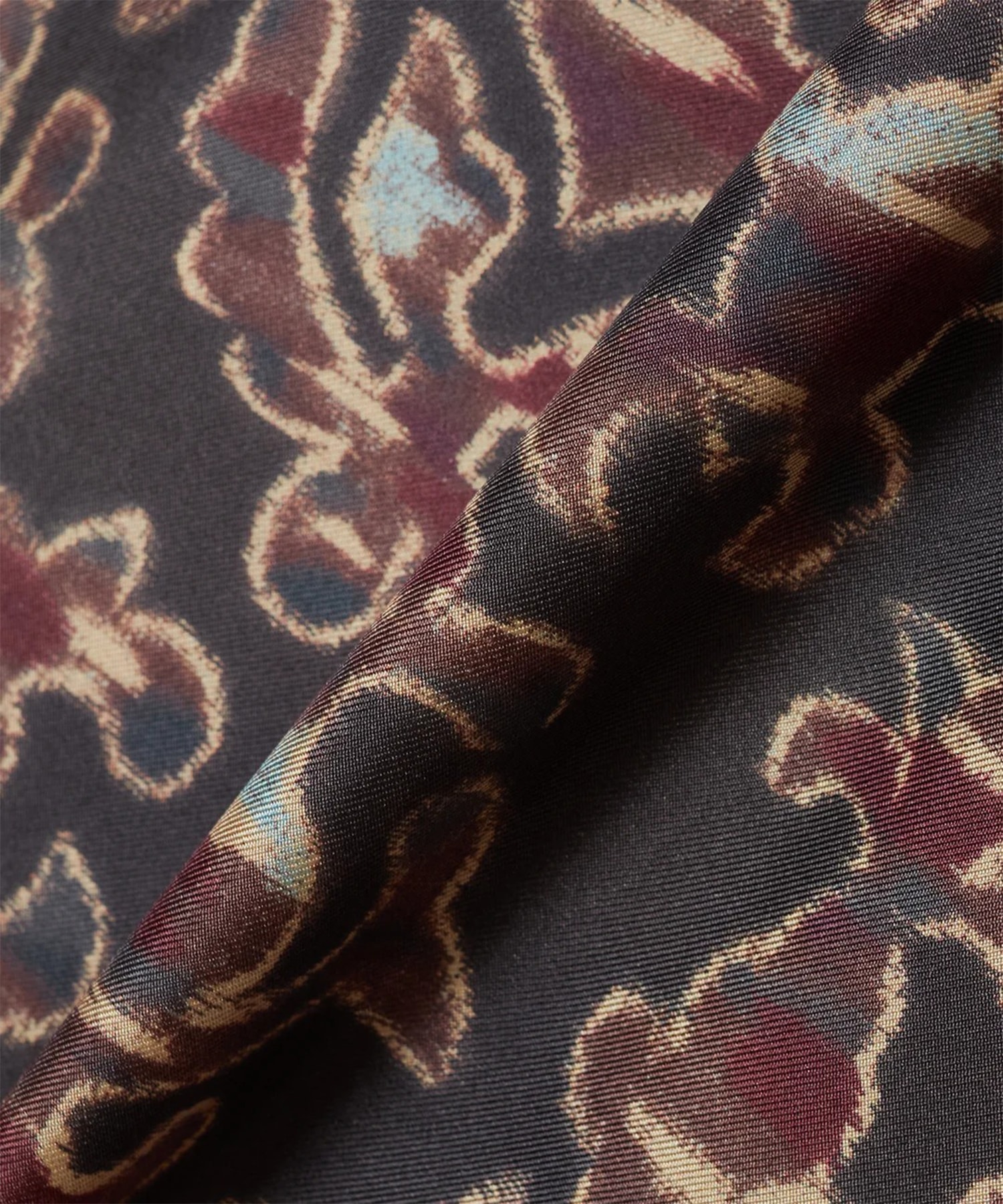 SILK OPEN COLLER SHIRT SUGARHILL