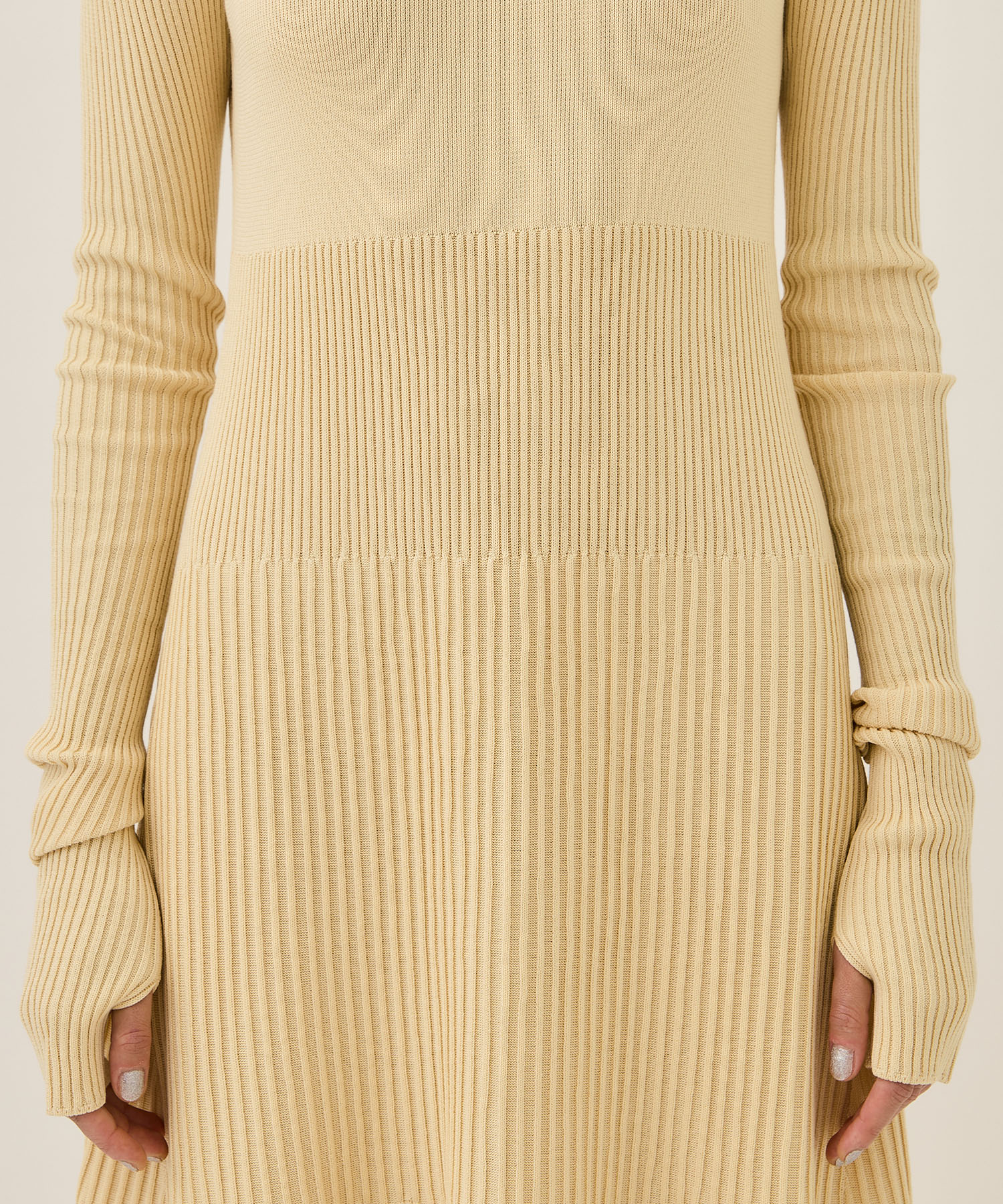 別注RIB KNIT ONEPIECE WRAPINKNOT