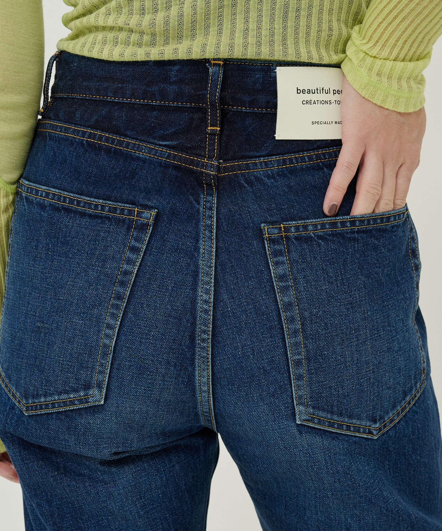 selvedge denim bleach straightpants beautiful people