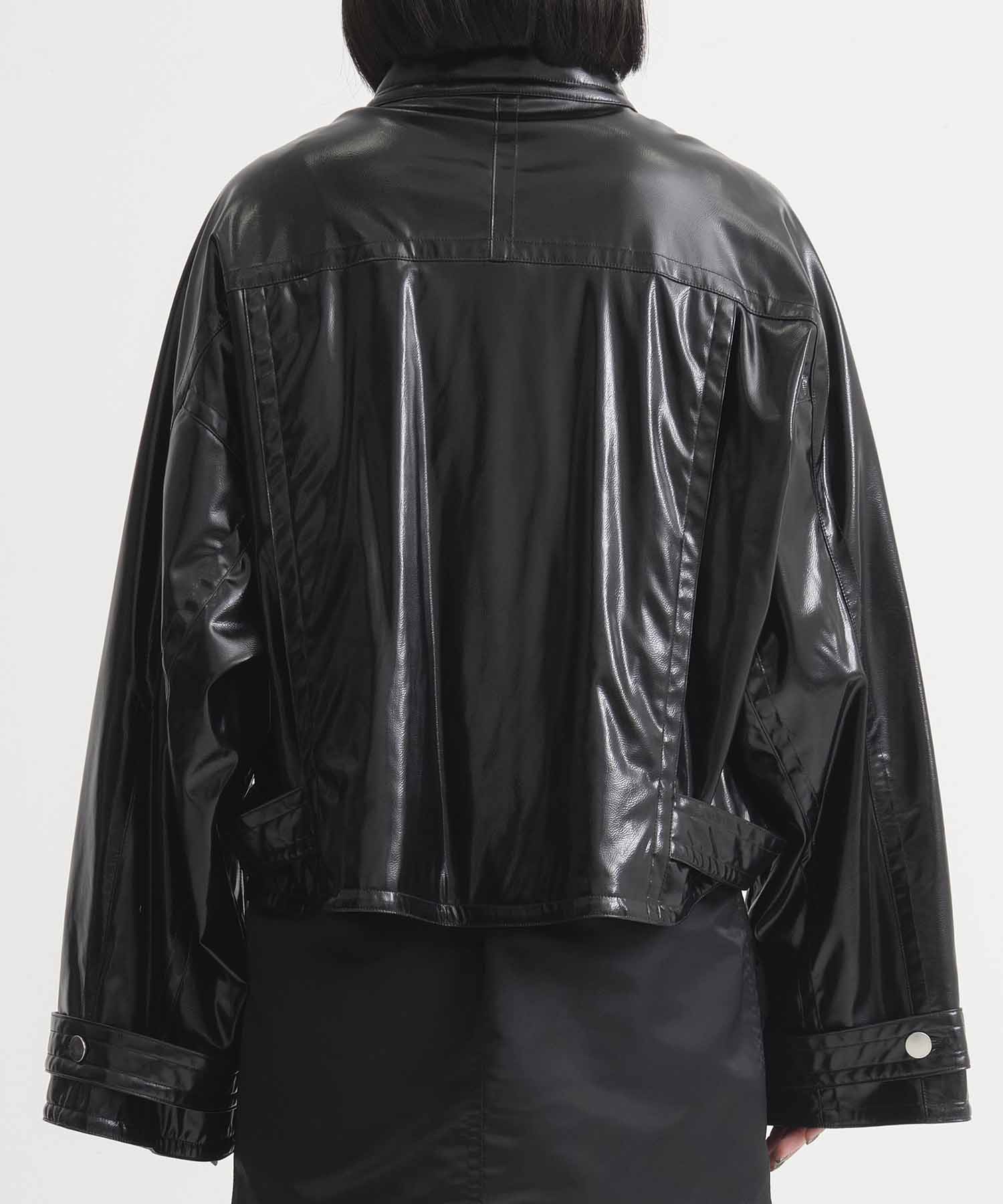 Patent Biker Jacket STUDIOUS