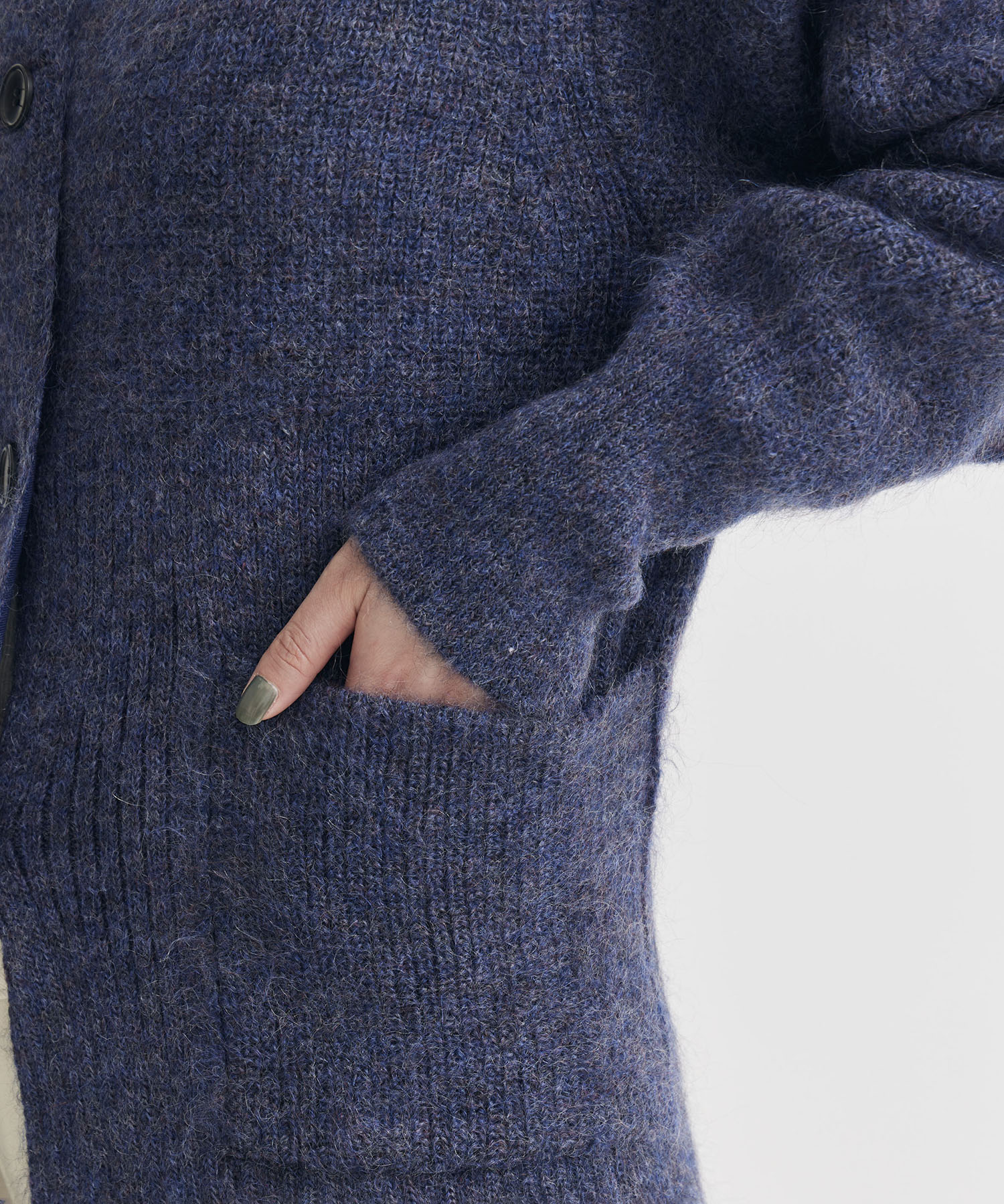 別注GRADIATION MOHAIR CARDIGAN WRAPINKNOT