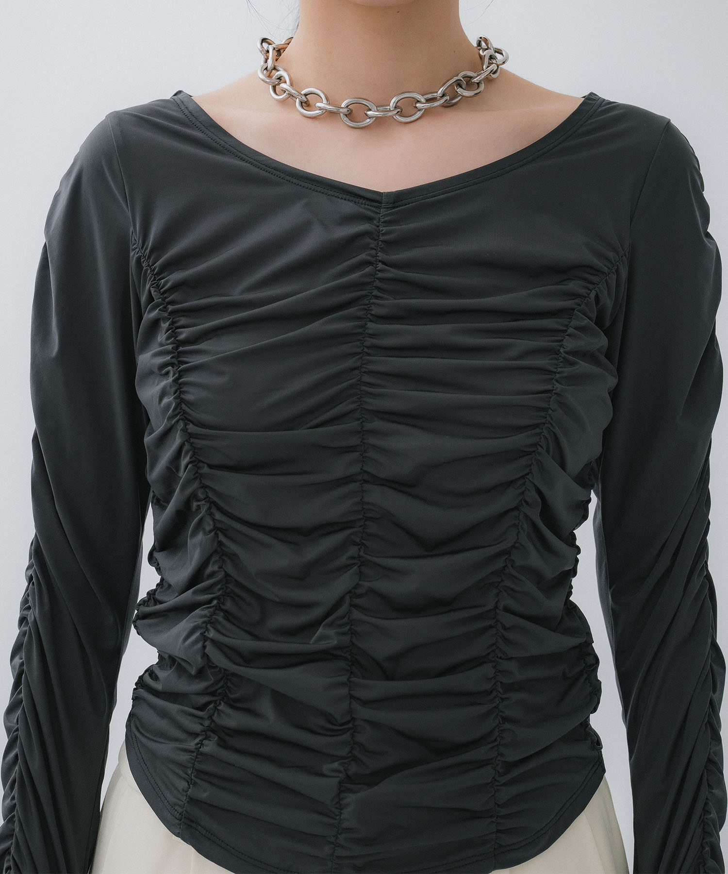 Gathered Skin Top STUDIOUS