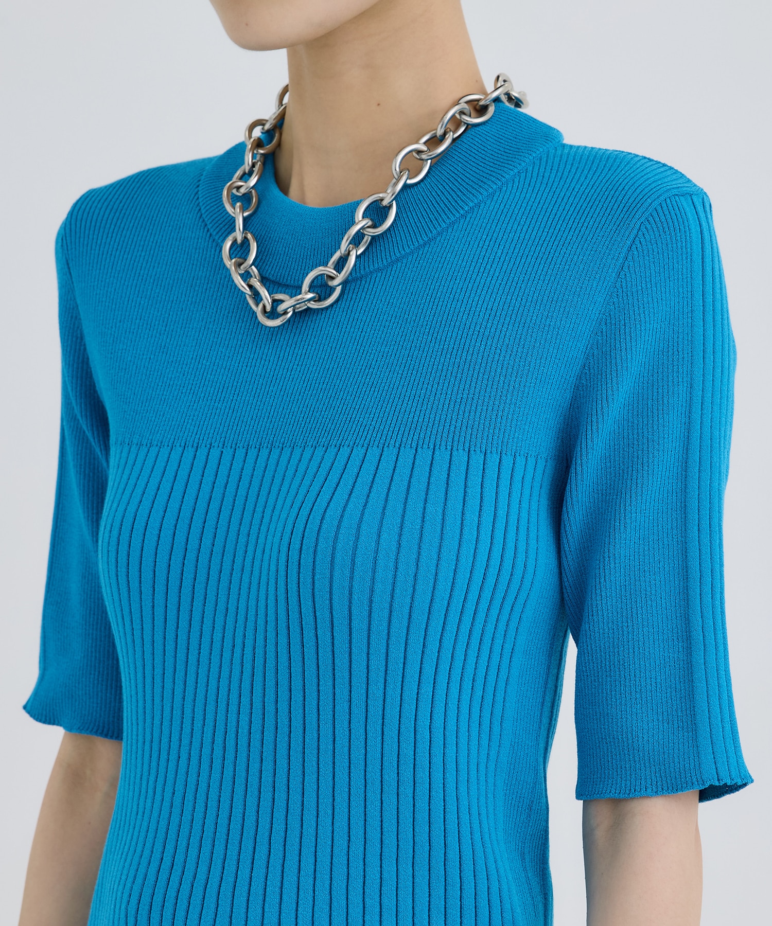 別注HALF SLEEVE RIB TOP WRAPINKNOT