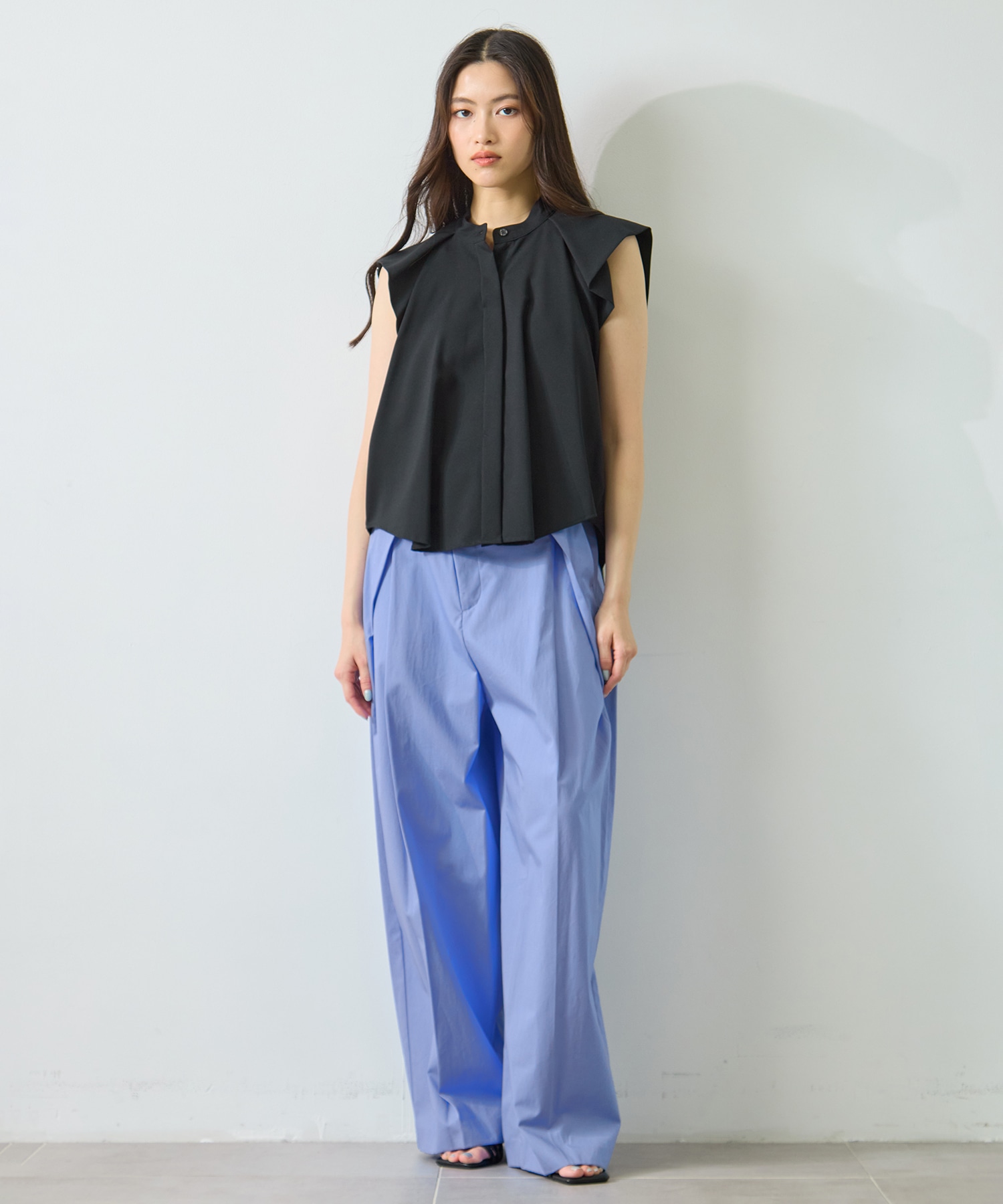 Cotton Tucked Trousers STUDIOUS