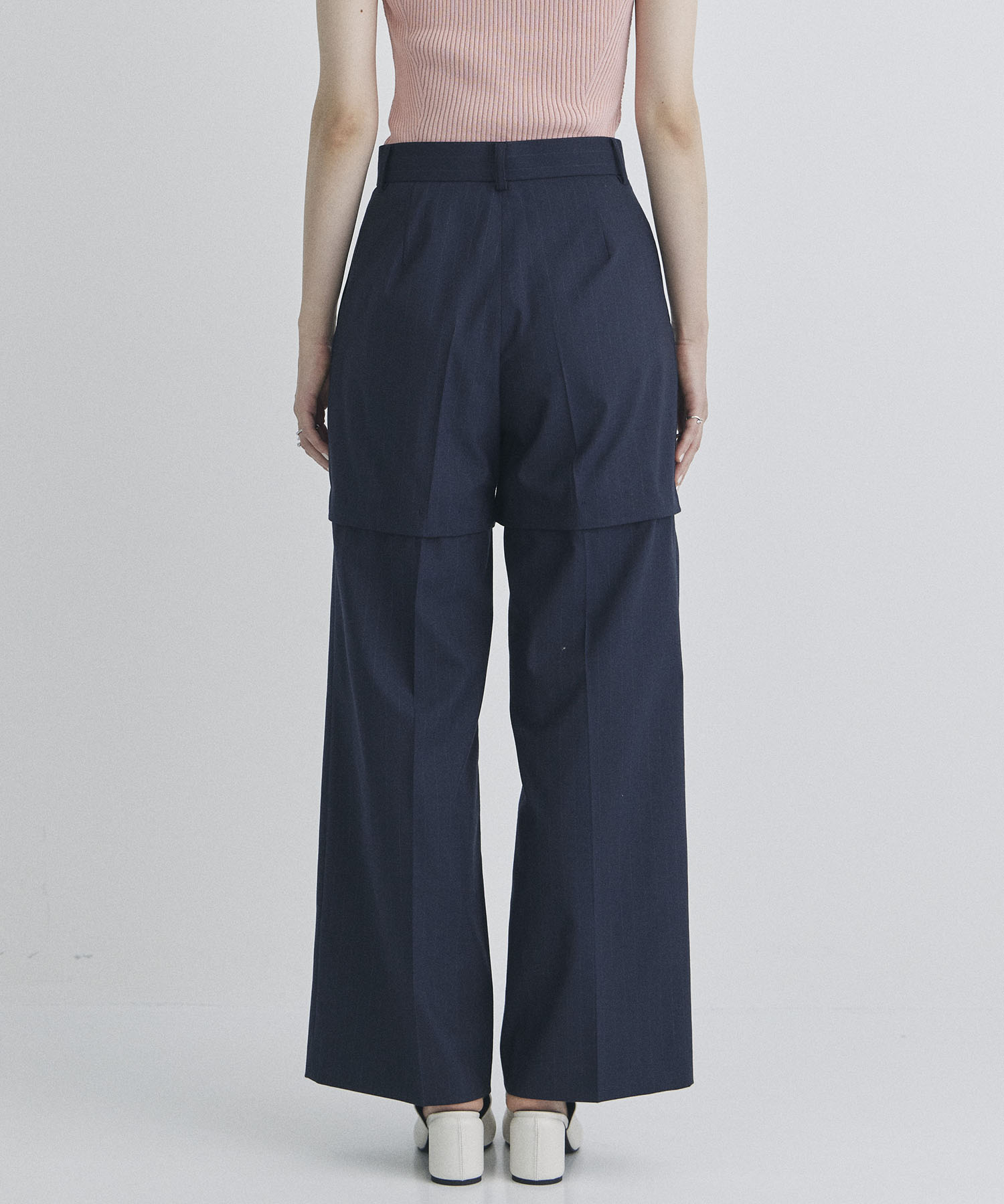 Pinstripe 2way Length Trousers STUDIOUS