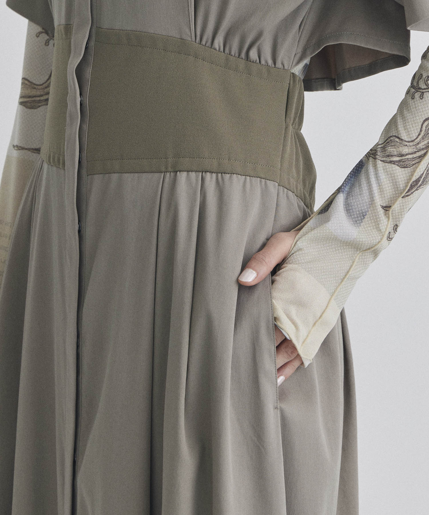 Corset Detail Shirt Dress STUDIOUS