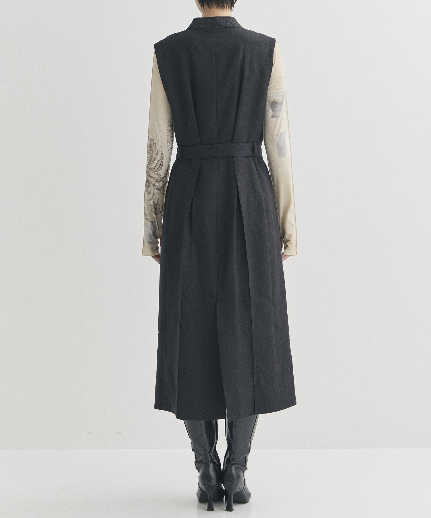 Tailored Linen Gilet Dress STUDIOUS