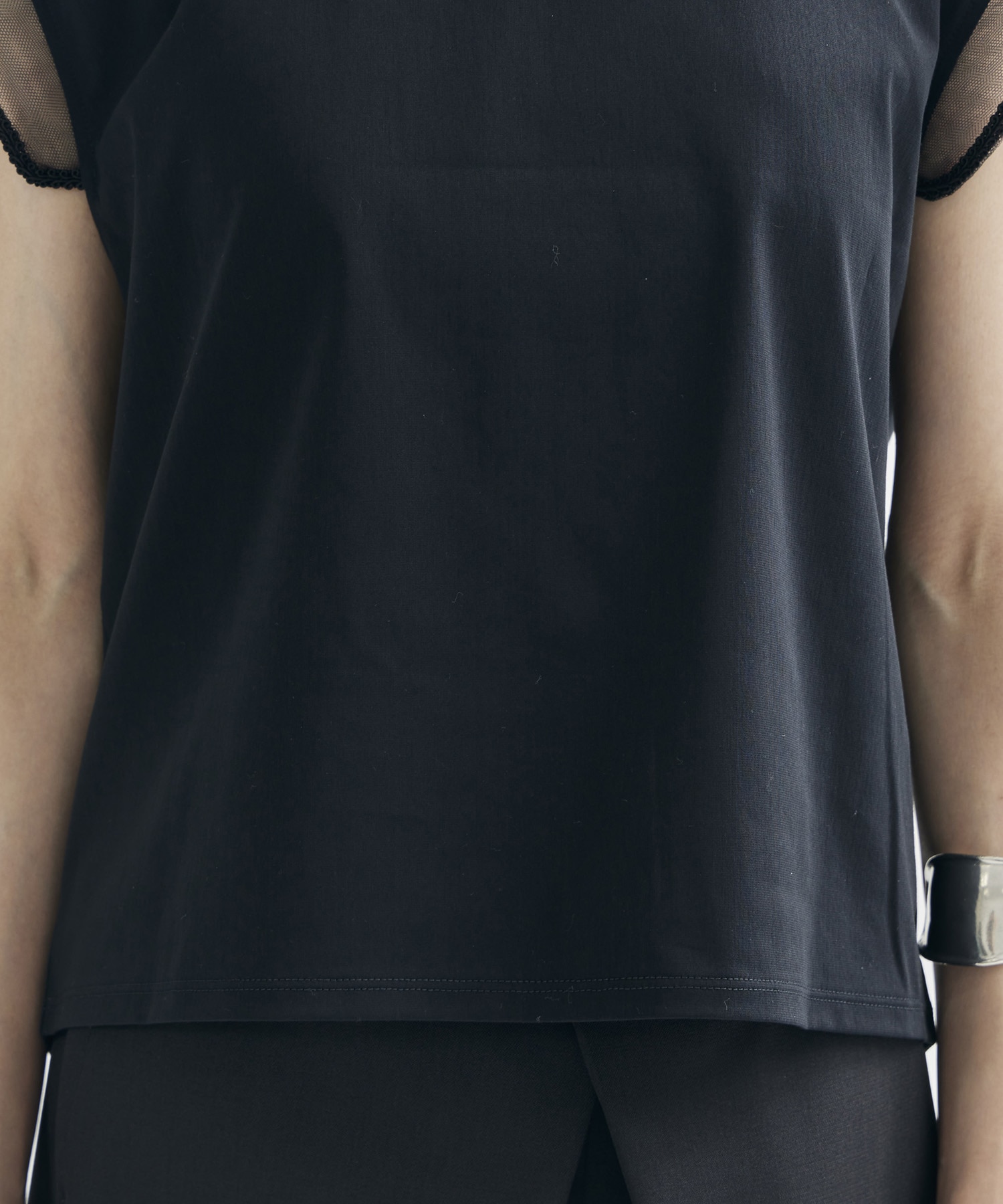 別注China ribbon no sleeve T-shirt tanakadaisuke