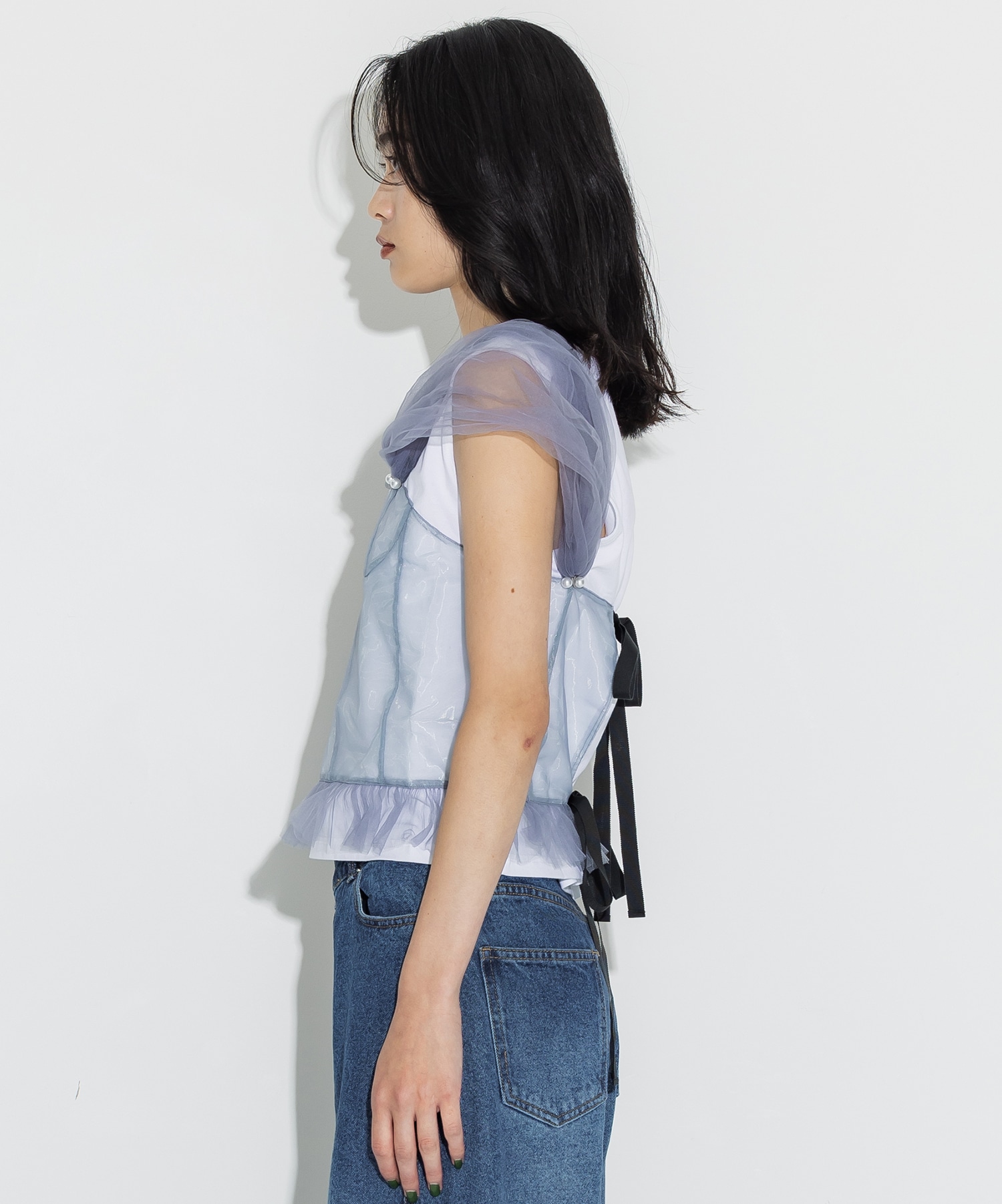 別注Tulle Corsert T-shirt VIVIANO