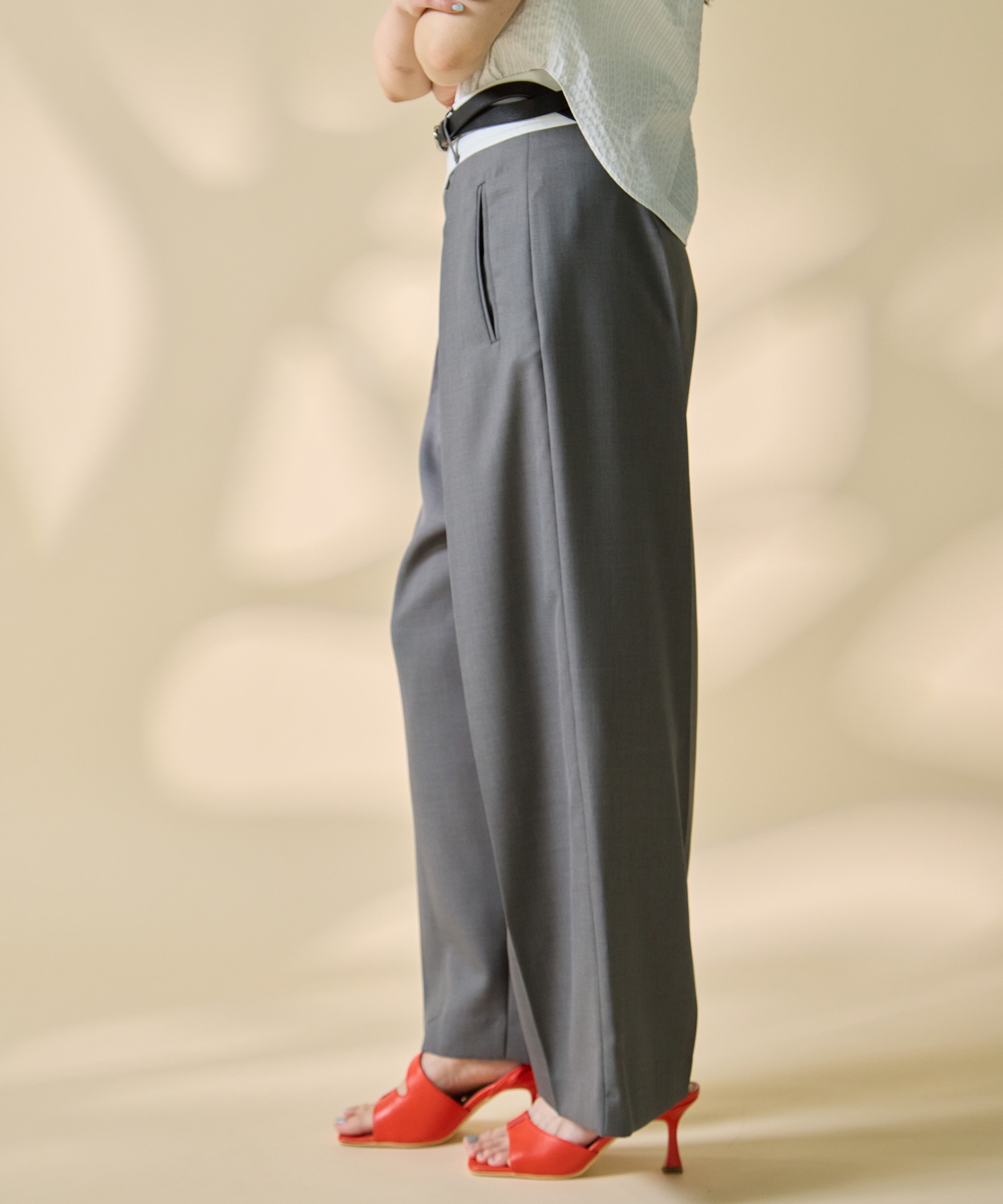 Asymmetric Front Trousers STUDIOUS