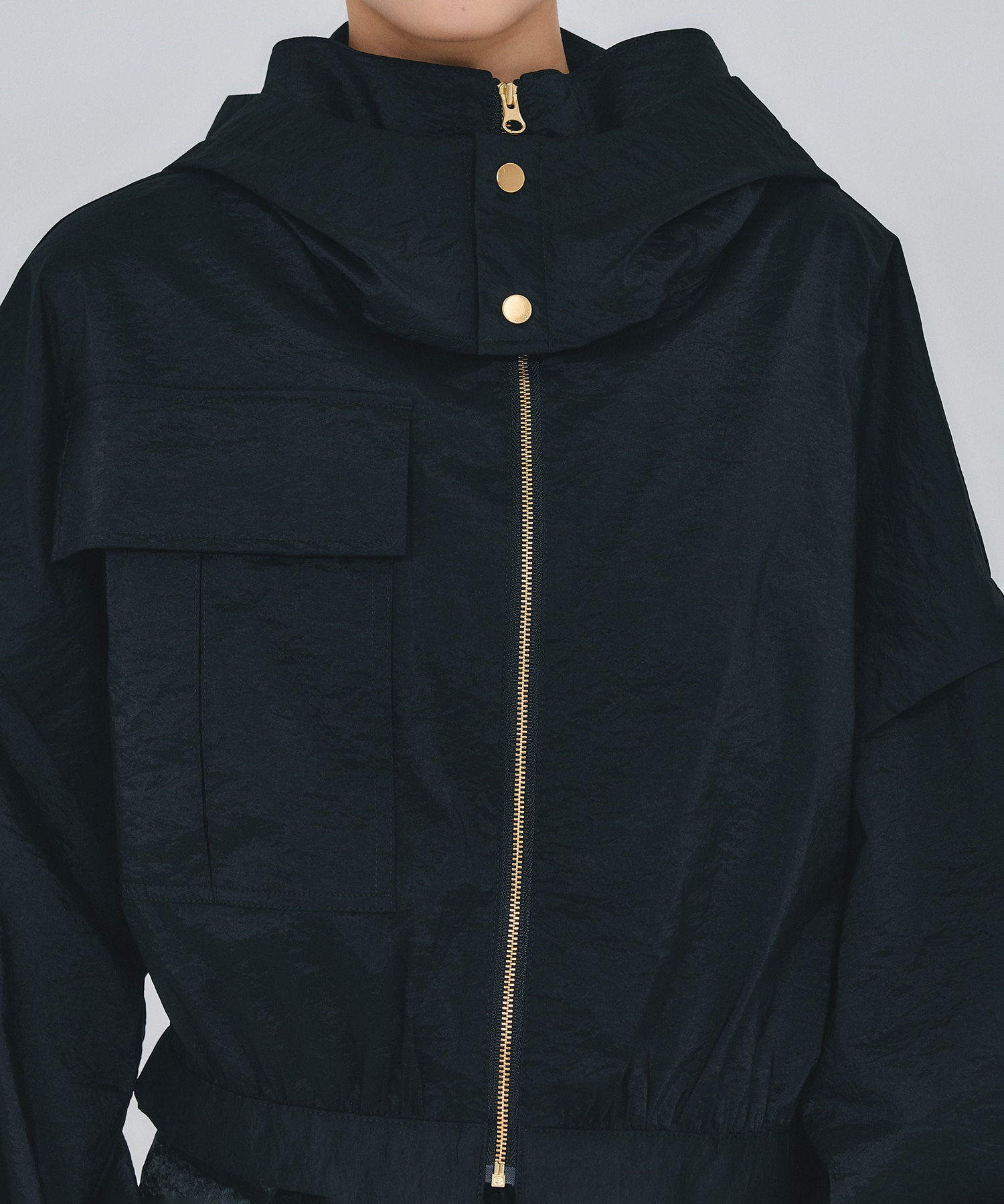 別注2WAY see-through cropped blouson THINGS THAT MATTER