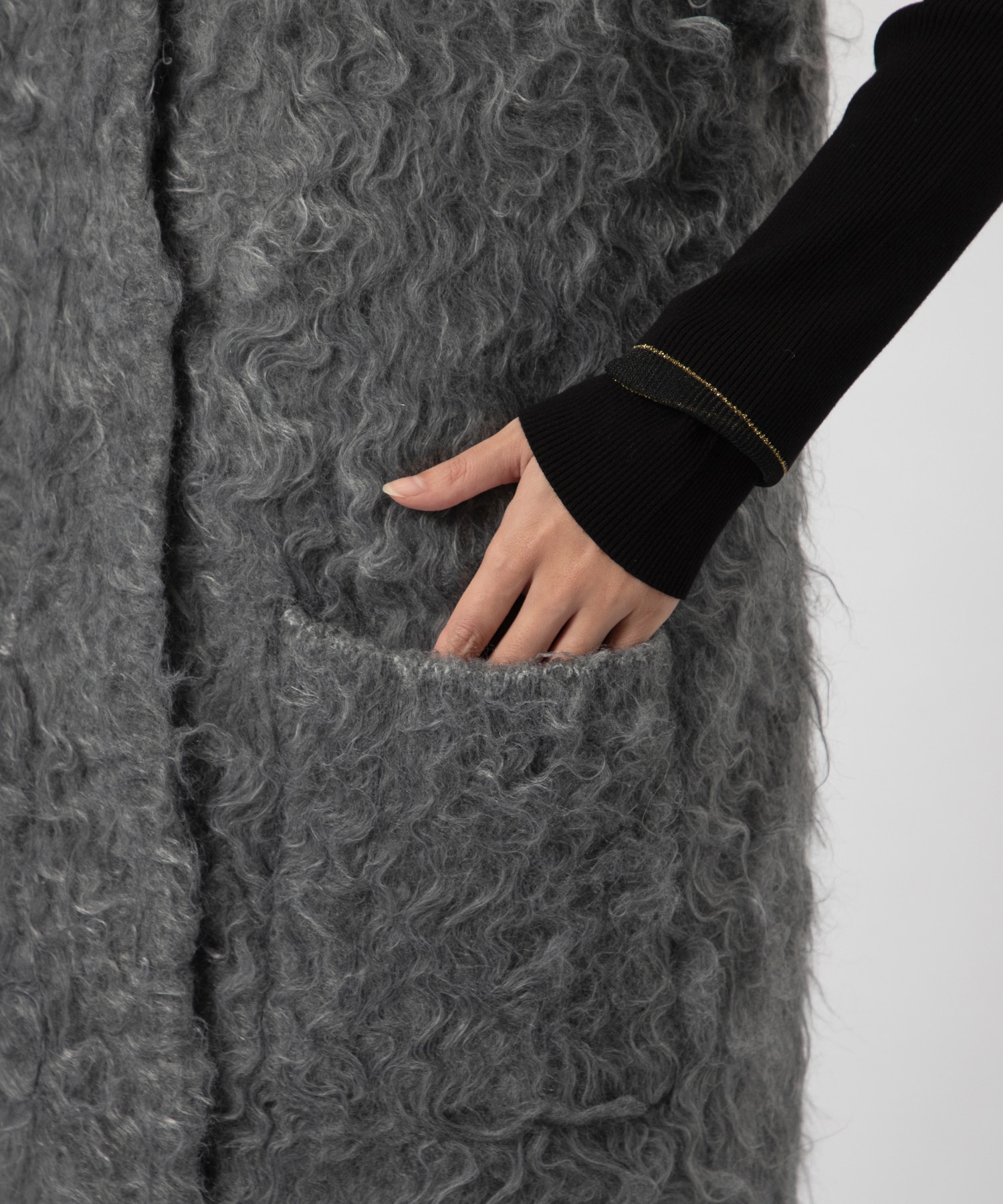 SUPER BRUSHED LONG VEST AMERI