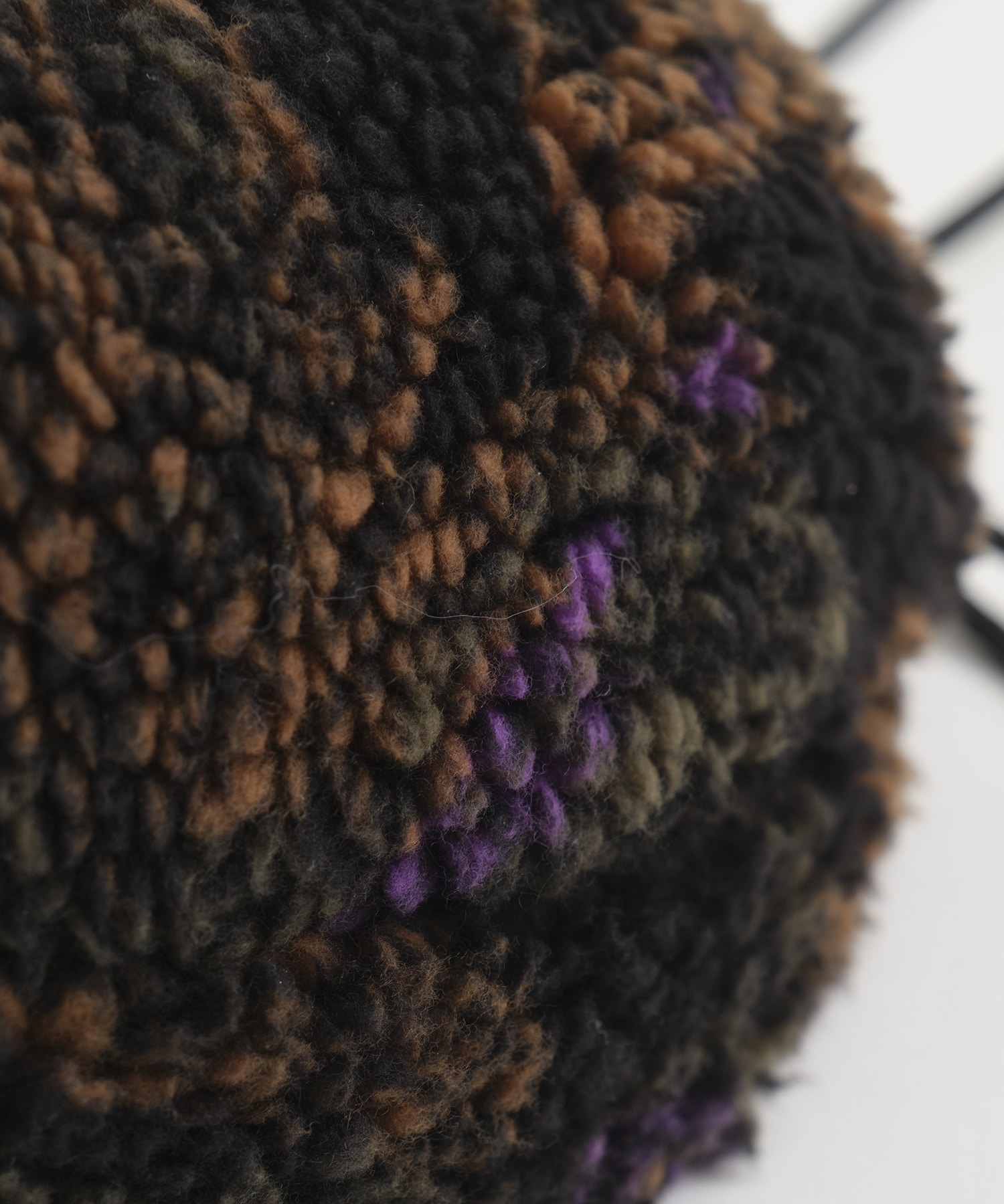 別注jacquard boa drawstring bag FUMIE=TANAKA