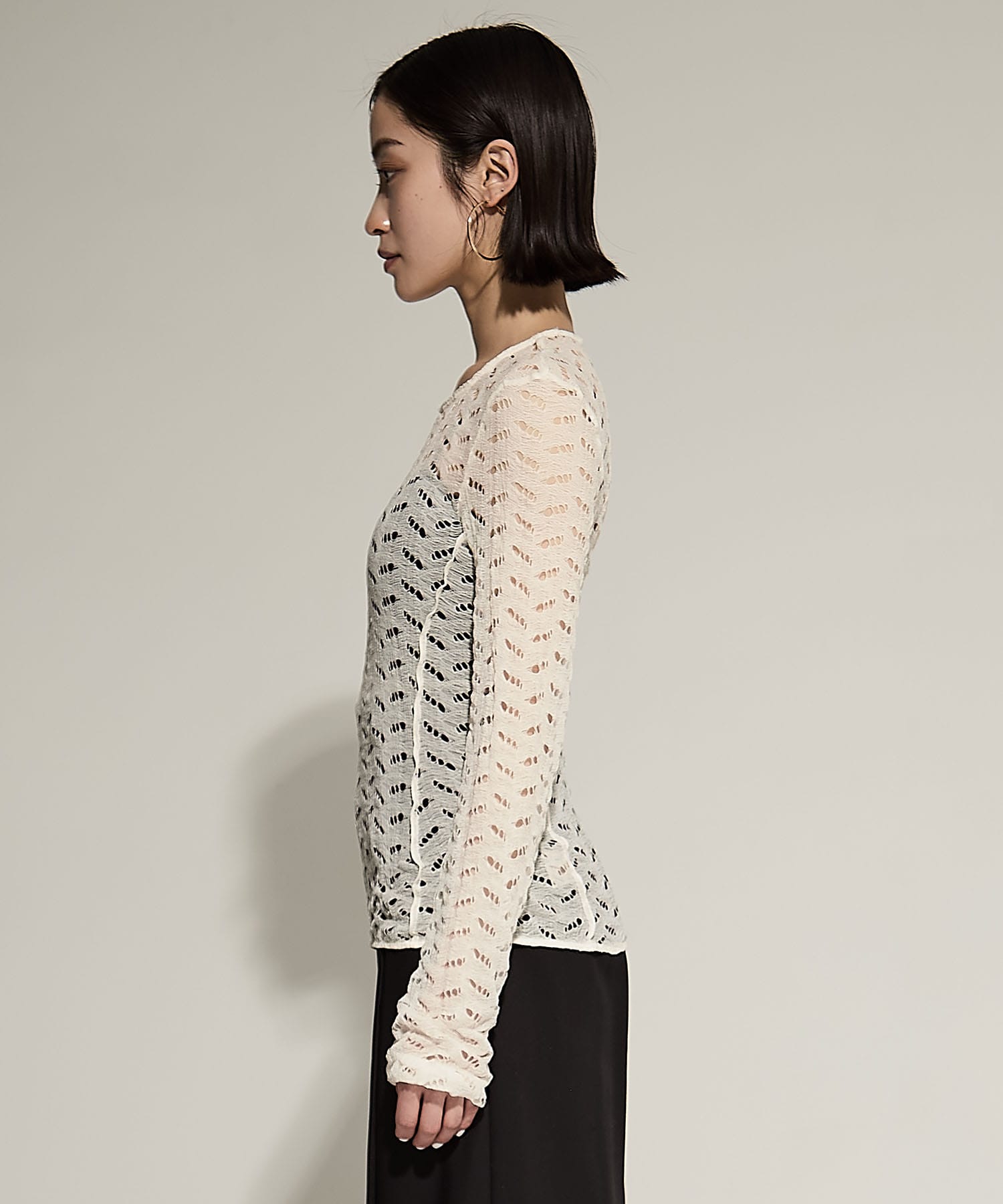 Jacquard Long T-shirts TODAYFUL