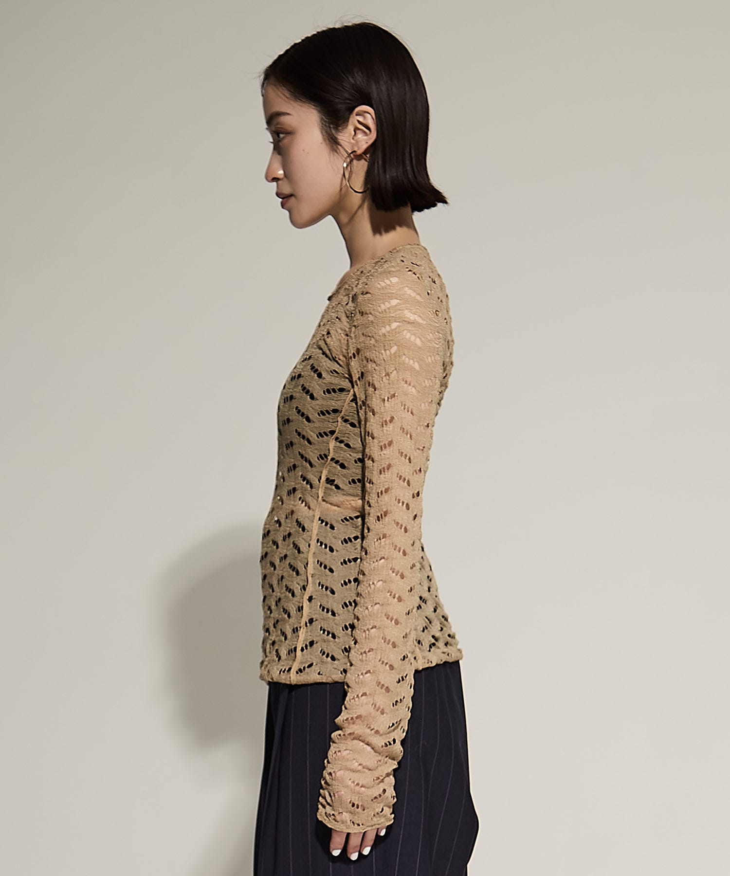 Jacquard Long T-shirts TODAYFUL
