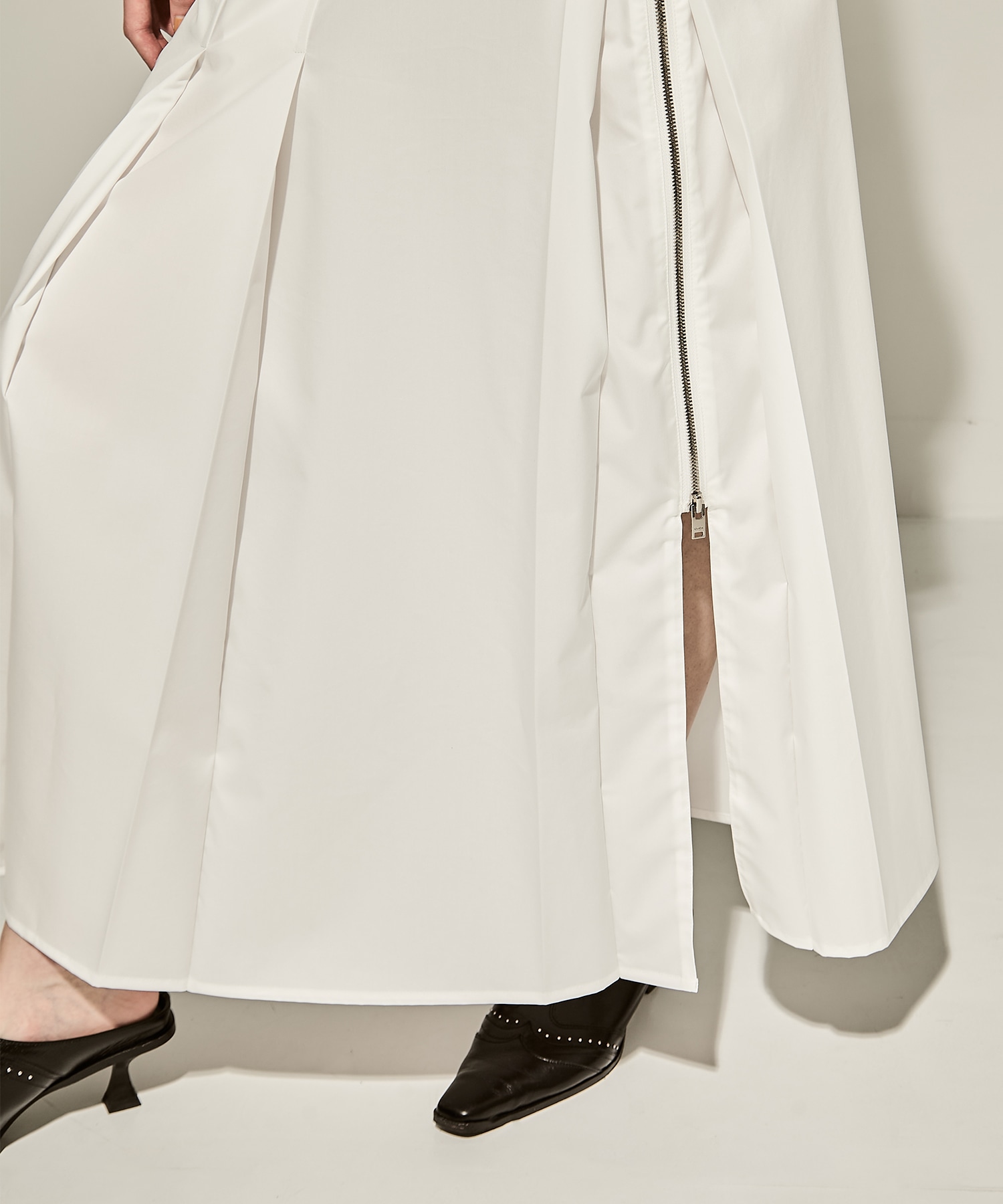 SUPIMA C/PE/PU ZIP SKIRT CINOH