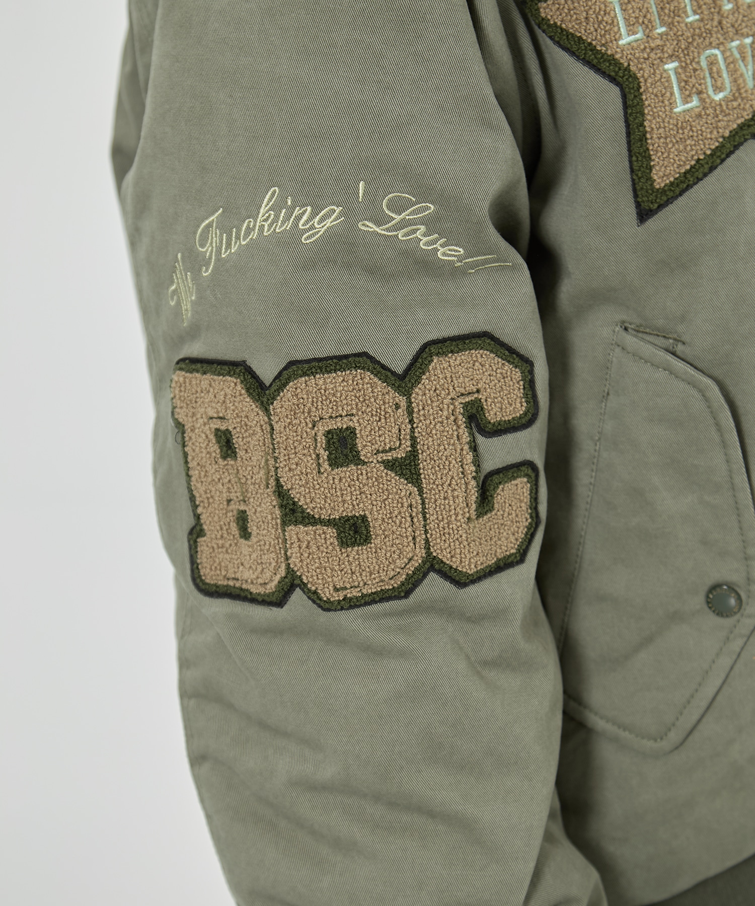 x F.M.C.D / Varsity Cotton Bomber Jacket BASICKS