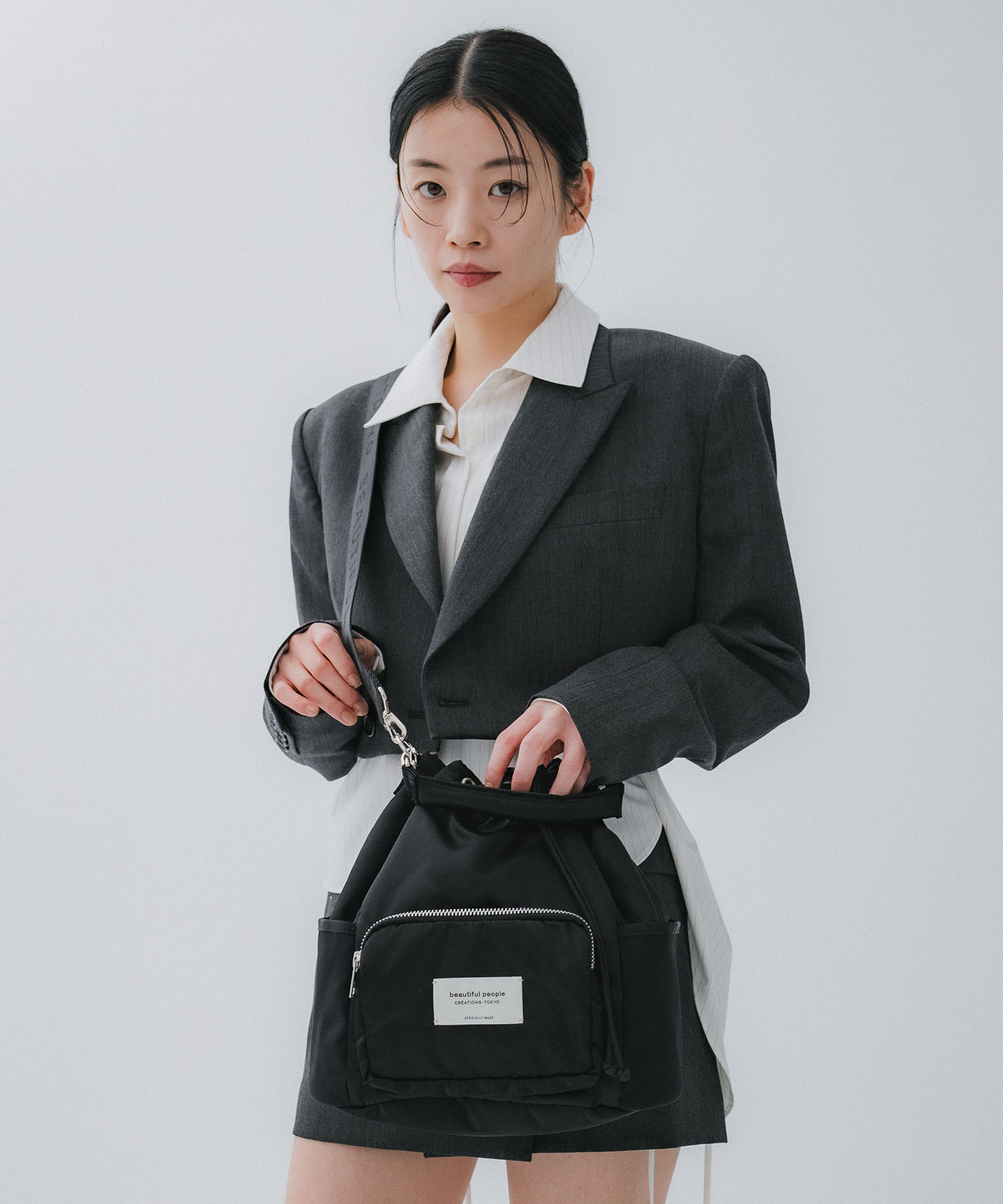 別注ナイロン巾着バッグ beautiful people
