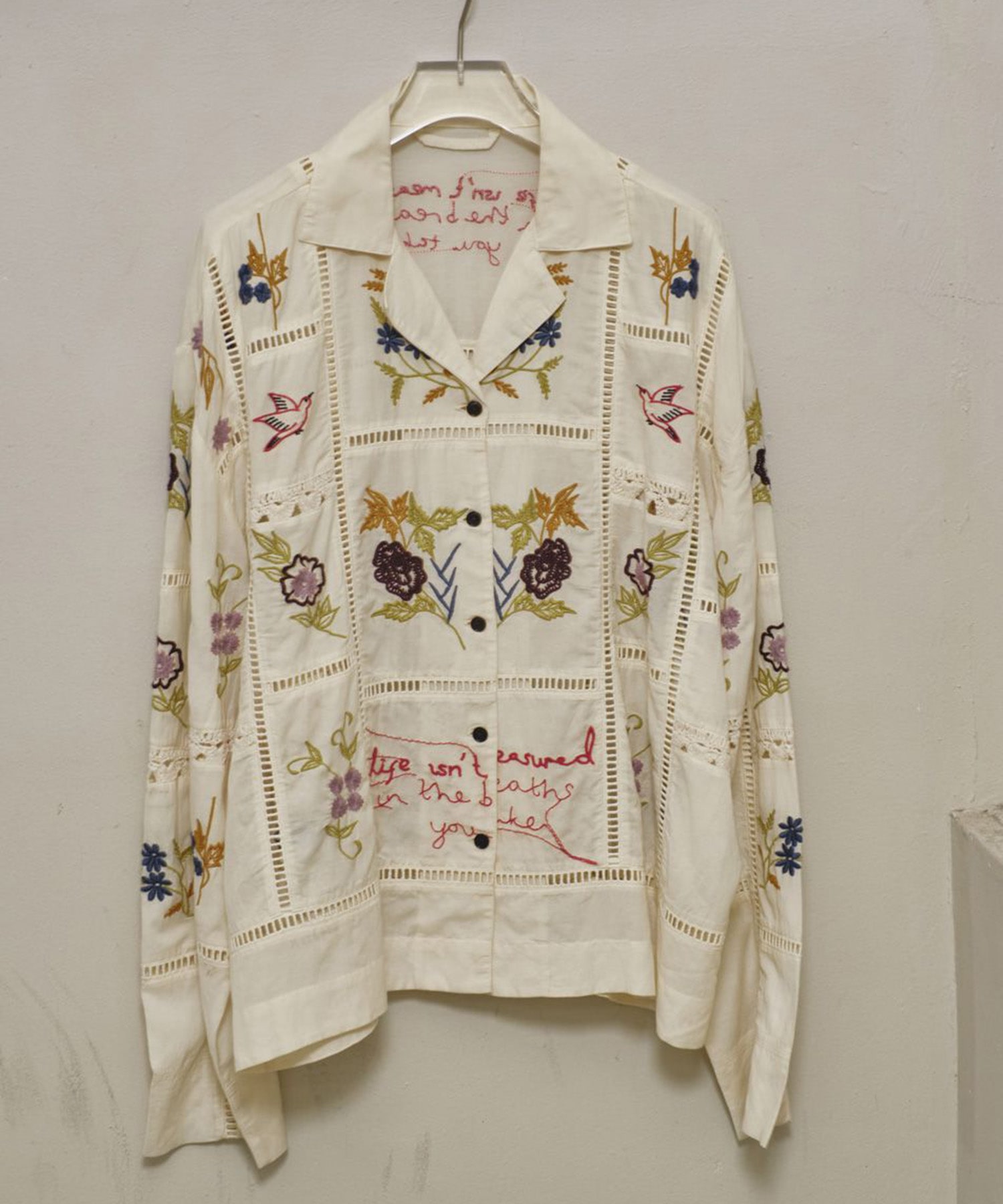 Embroidery Patchwork Shirts TODAYFUL