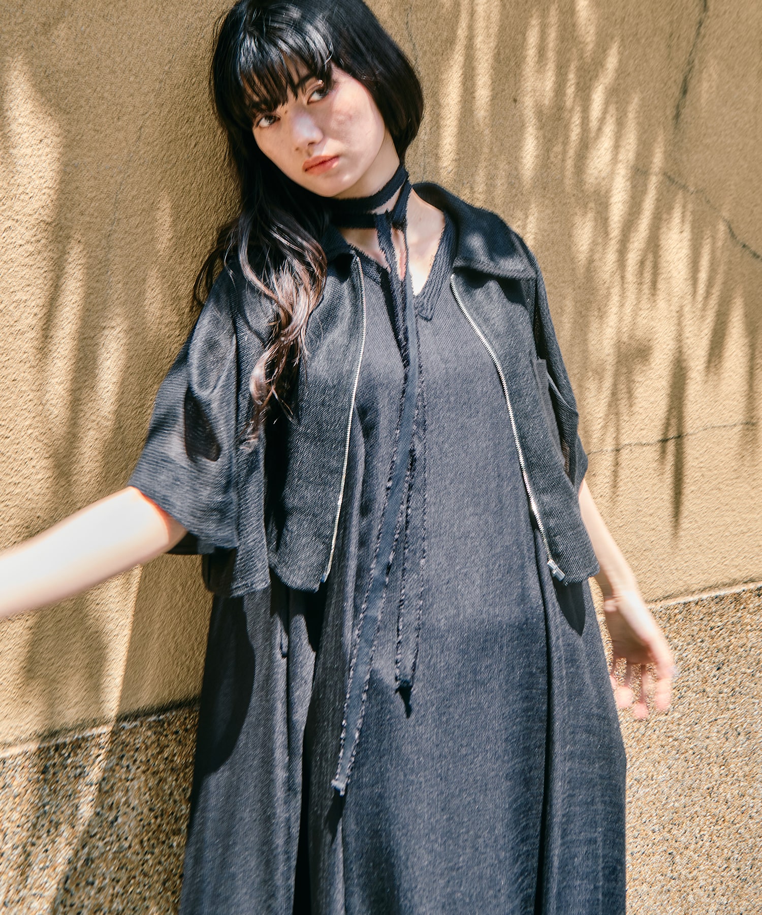 V Neck Sleeveless Mesh Dress STUDIOUS