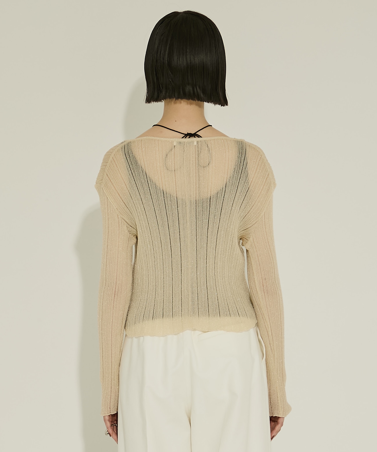 SHEER RANDOM LIB KNIT STUDIOUS
