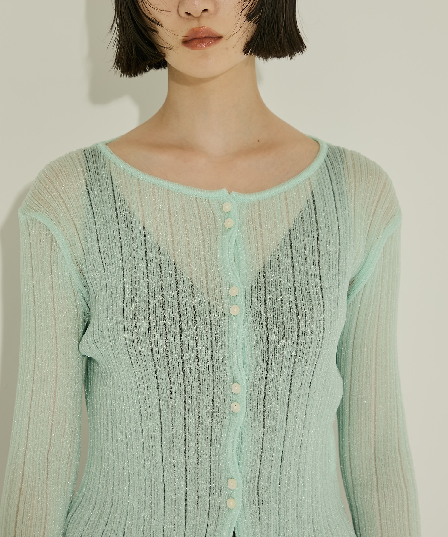 SHEER RANDOM LIB KNIT STUDIOUS