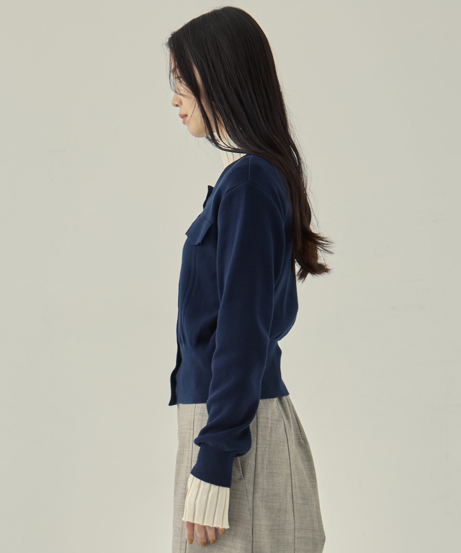 POCKET KNIT CARDIGAN STUDIOUS