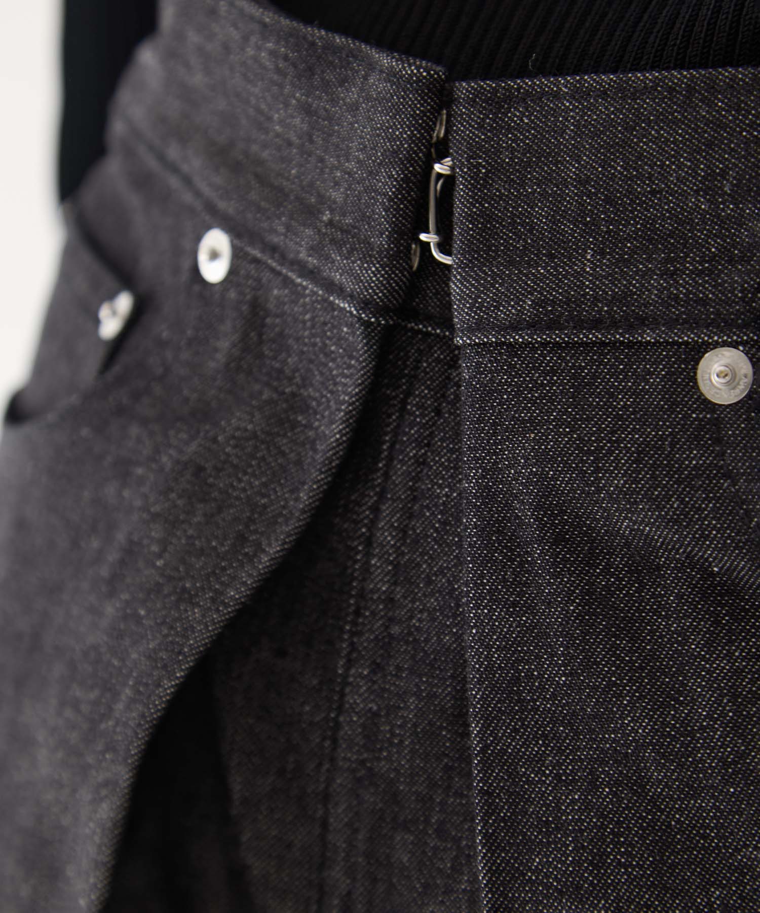 RIGID DENIM WIDE PANTS (SHORT LENGTH) JOHN LAWRENCE SULLIVAN