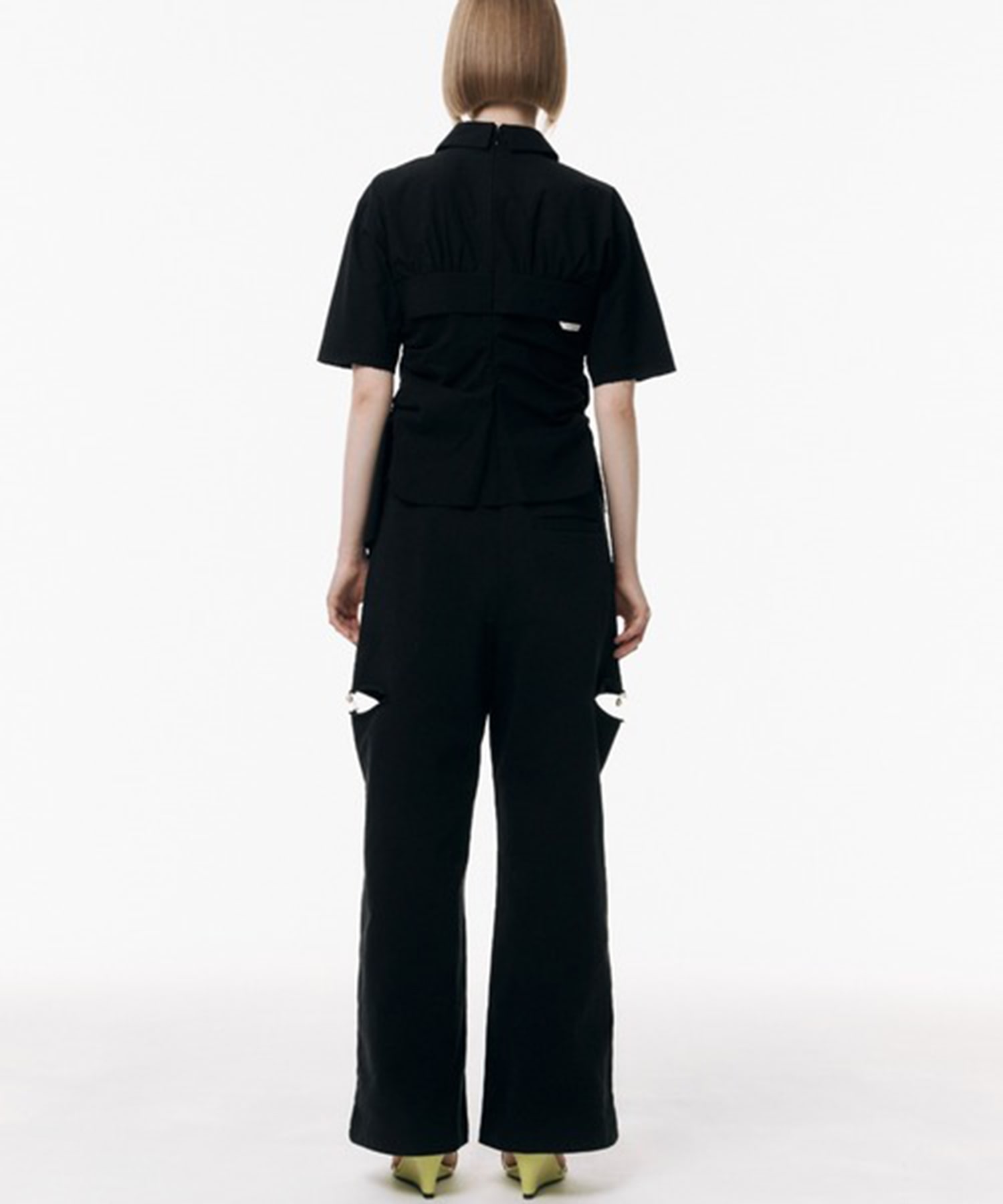 SLIT SWEAT PANTS with PEARL JOSEMOON