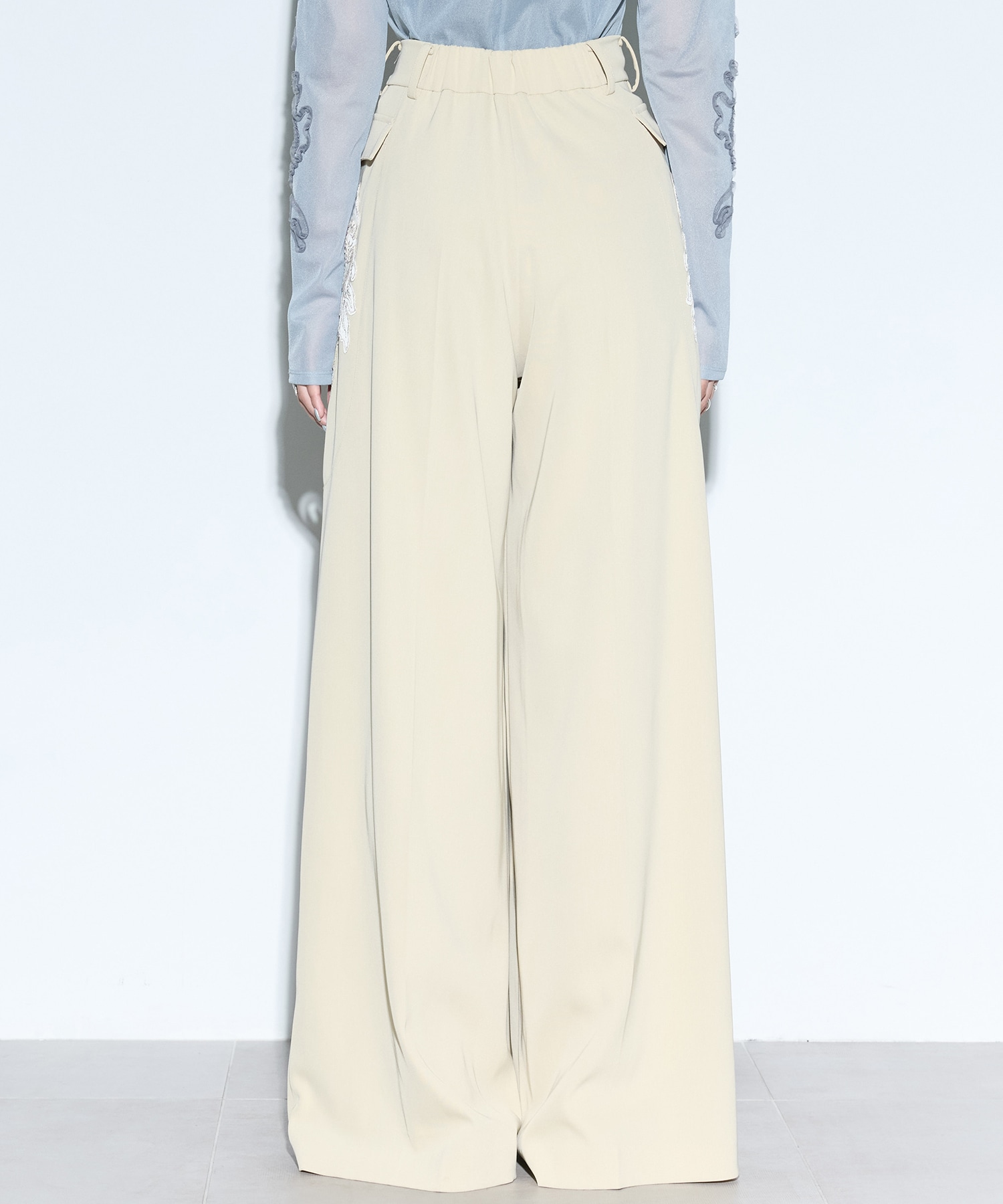Patchwork embroidered slacks MURRAL
