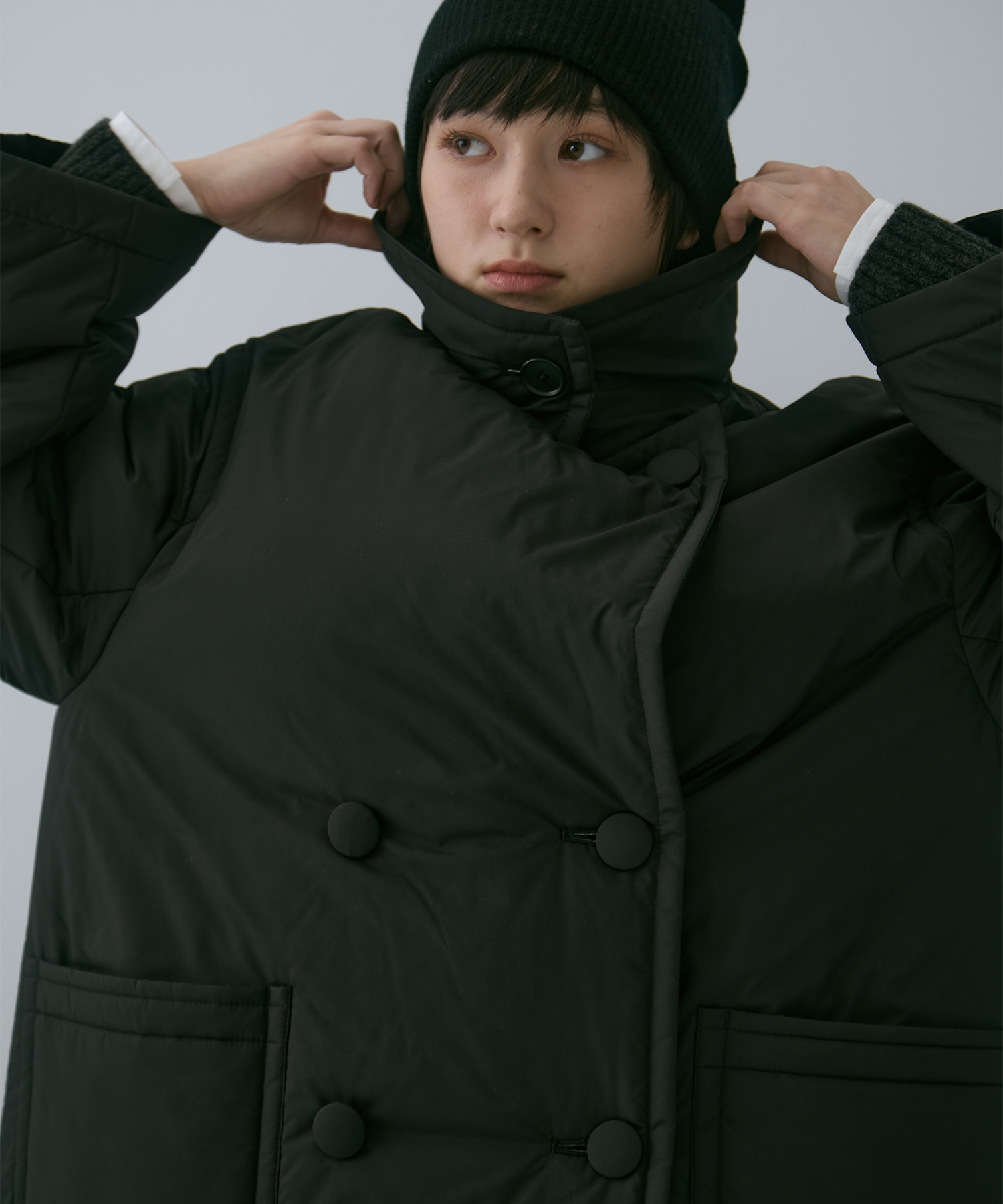 PADDED BUTTON COAT STUDIOUS