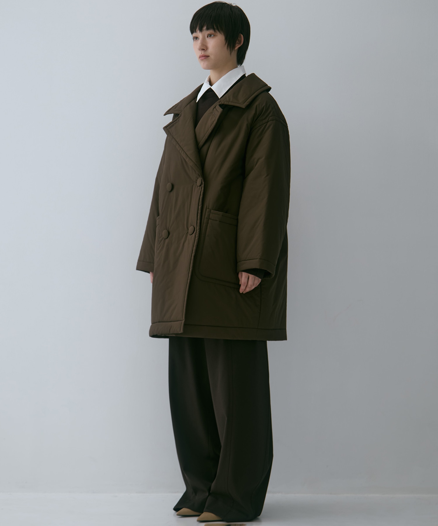 PADDED BUTTON COAT STUDIOUS