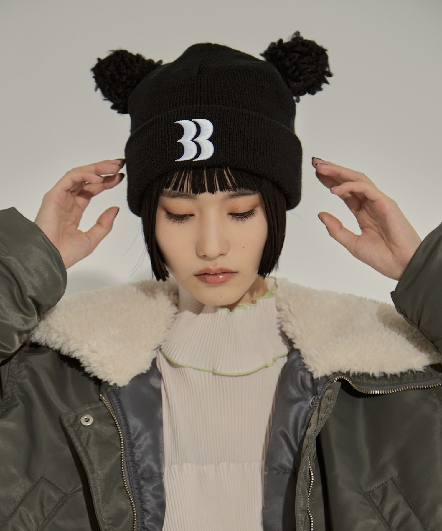 Removable Bear Ear Beanie BASICKS