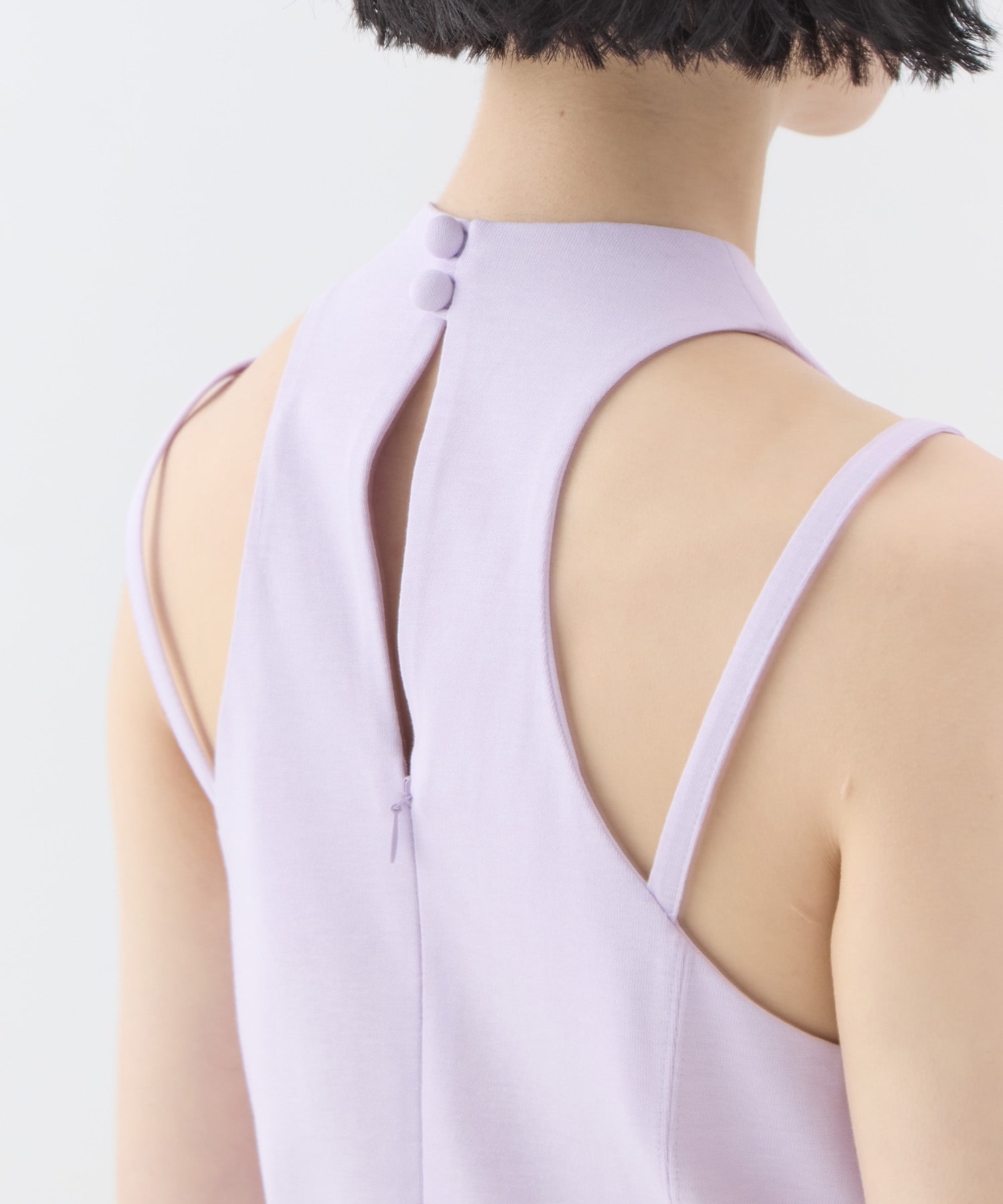Cotton Jersey Halter Neck Dress Mame Kurogouchi