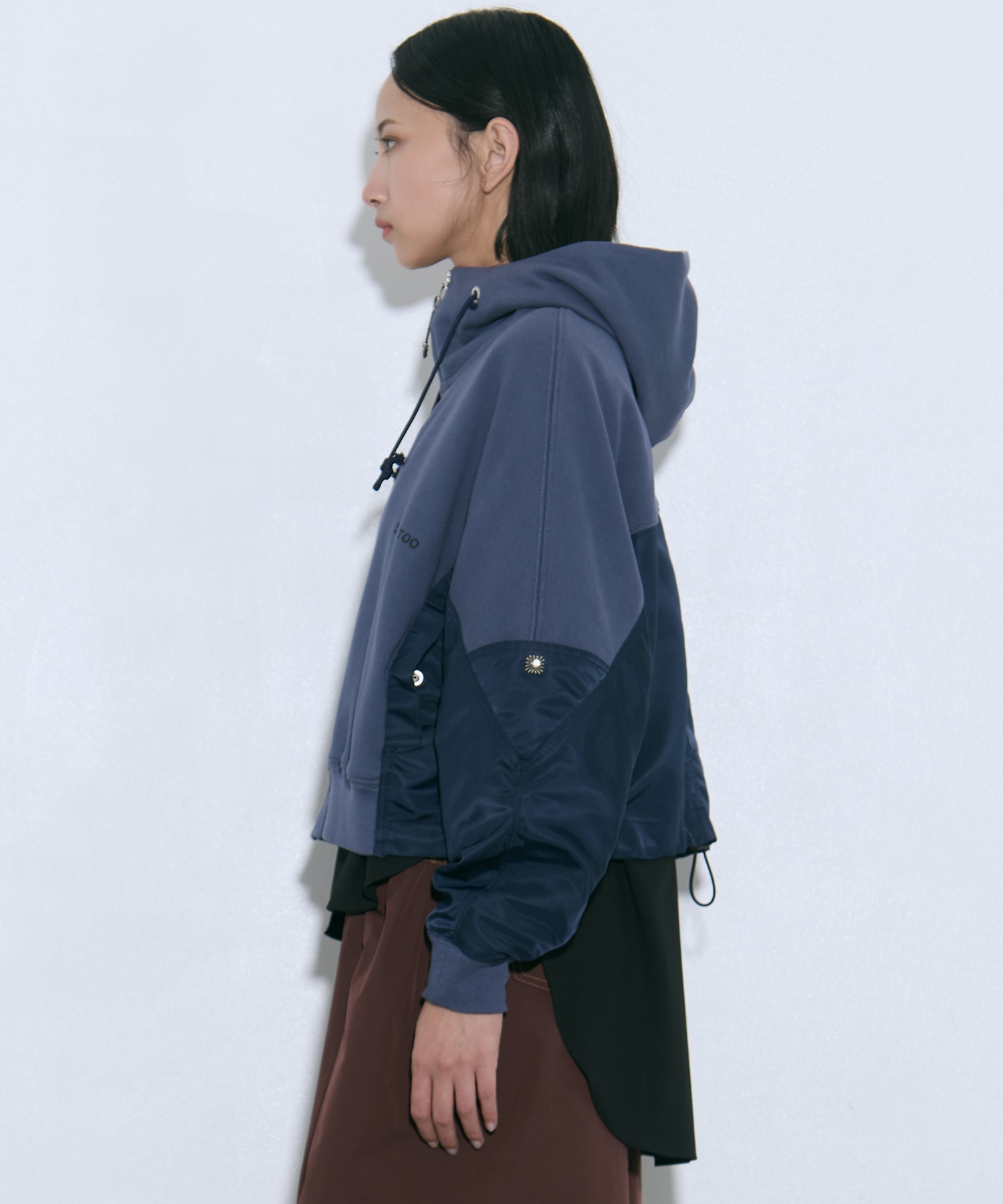 Cotton nylon hoodie TOGA